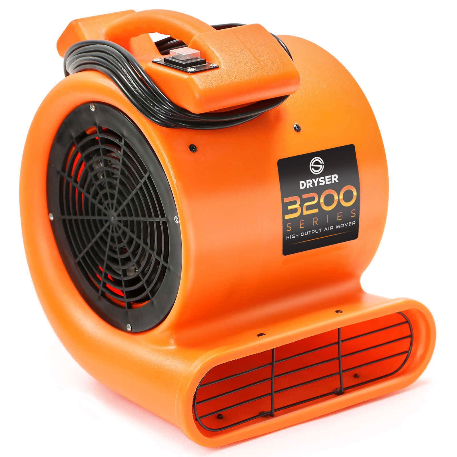 Dryser JAN-DRY-3200 1/2 HP 2 Speed Air Mover and Carpet Dryer - Industrial Floor Fan