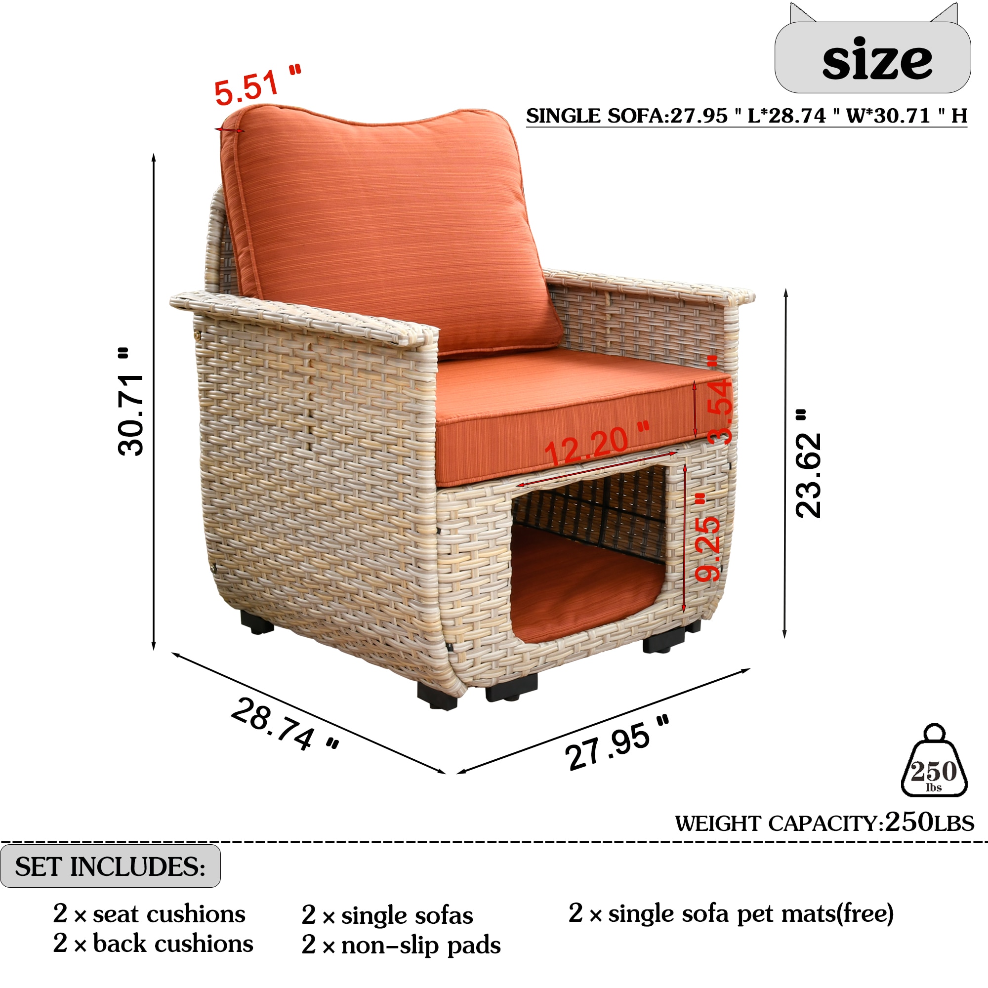 XIZZI XIMW8021 Patio-Chairs - View #4