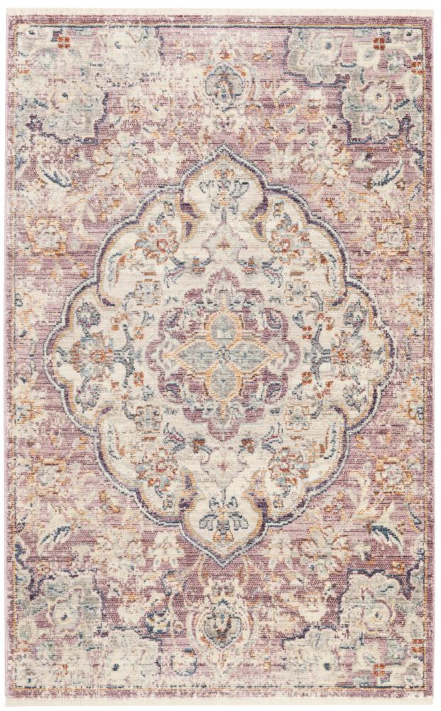 Safavieh Illusion Emir 3 x 5 Cream/Rose Indoor Distressed/Overdyed Vintage  Throw Rug at