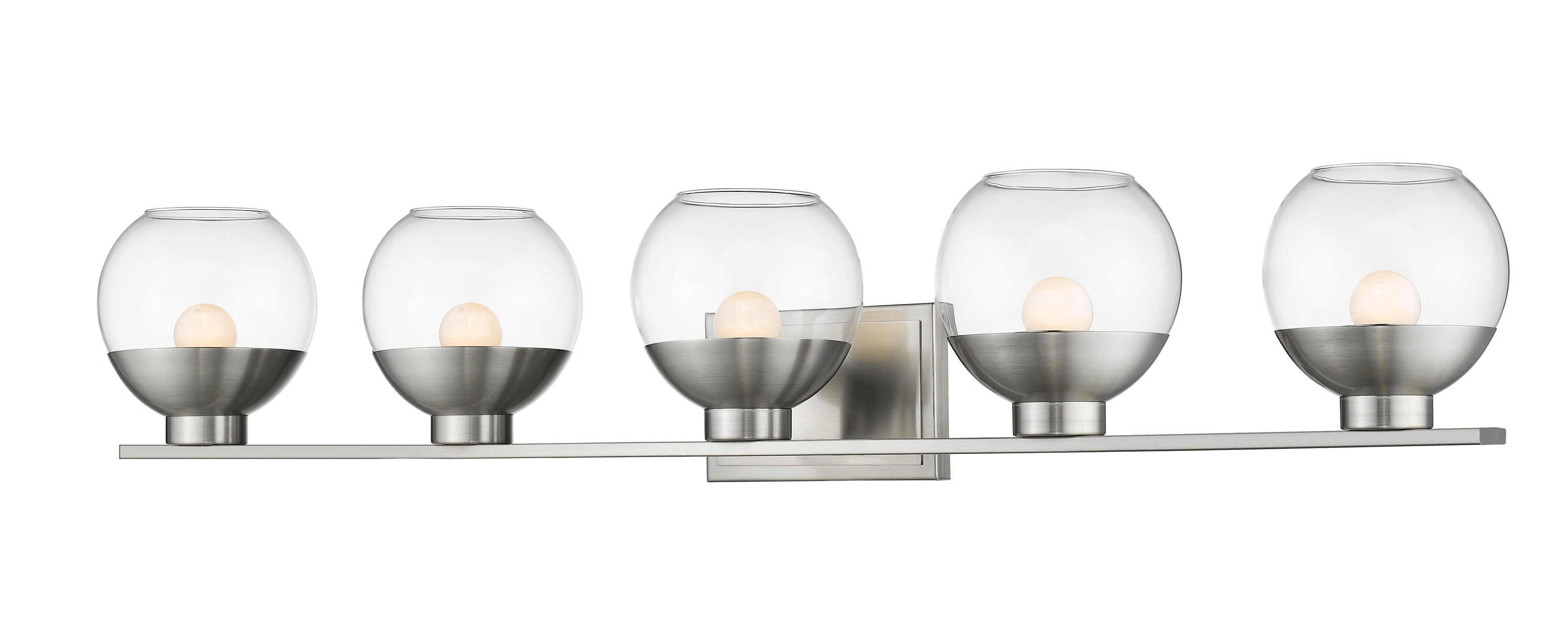 Z-Lite 1924-5V-BN-LED Osono 41.25-in 5 -Light Brushed Nickel Integrated LED Modern/contemporary Vanity light