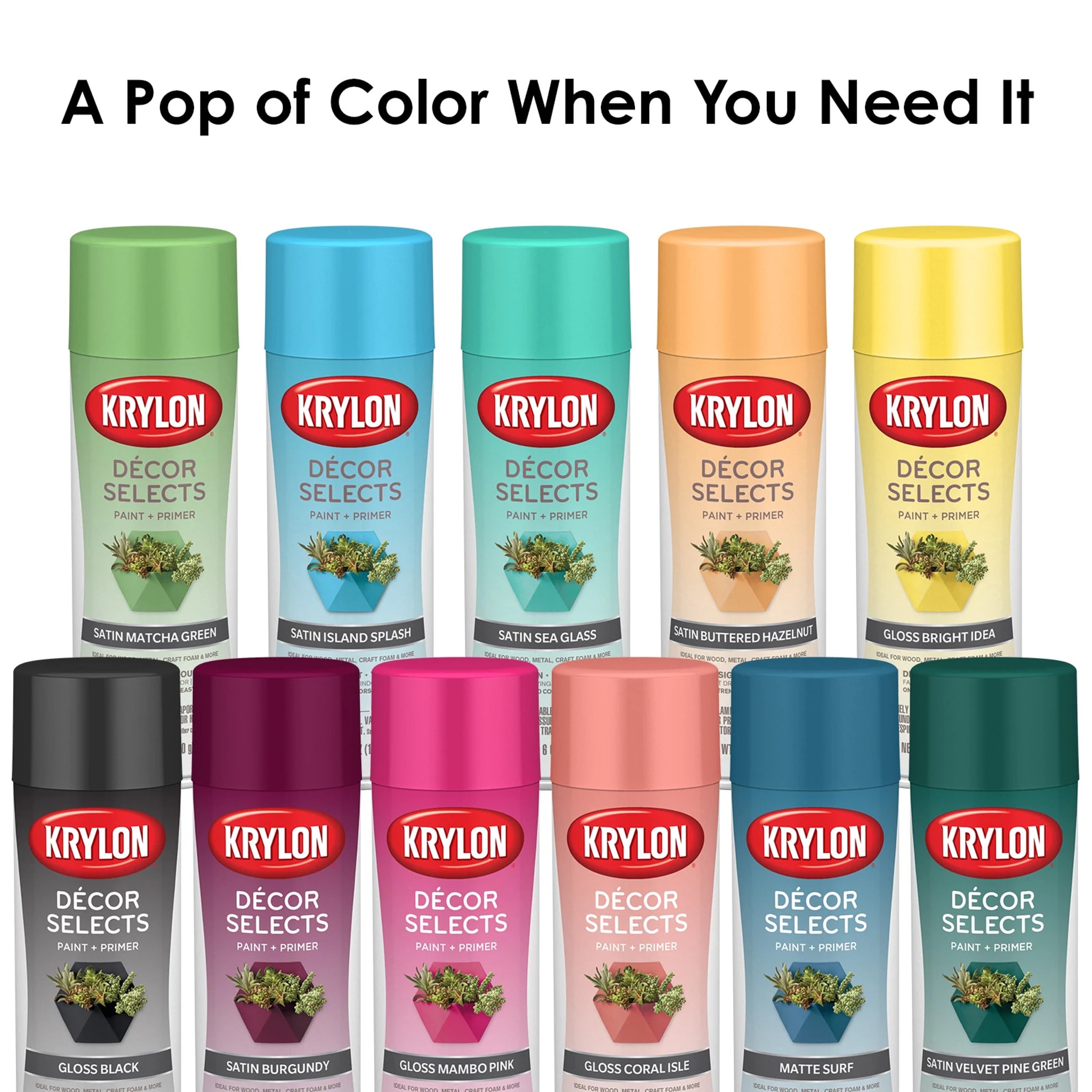 Krylon® Colormaxx Gloss Peekaboo Blue Spray Paint & Primer, 12 oz - Kroger