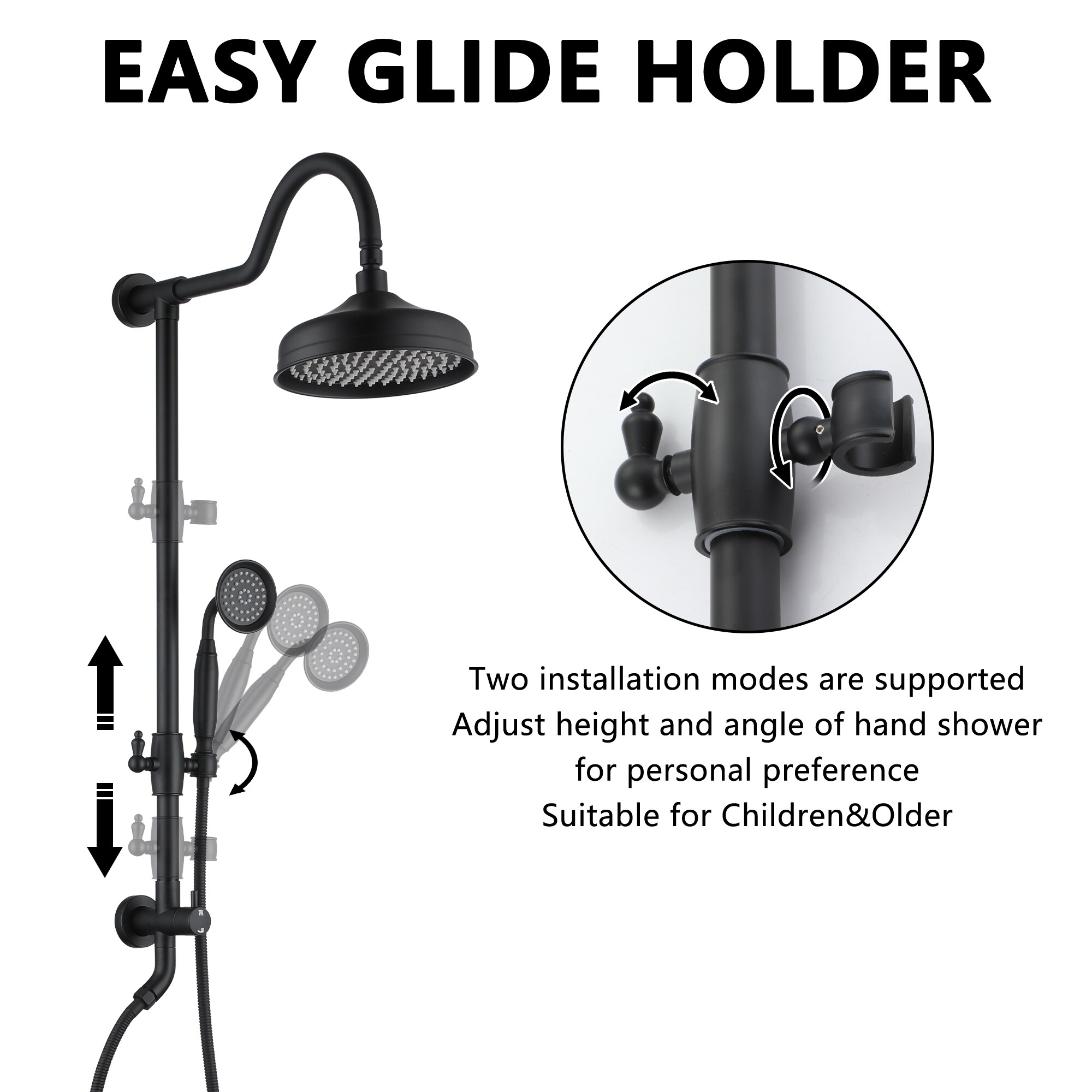 Mondawe AM-S133A2C-10GB Showerhead-Bar-Panels - View #7