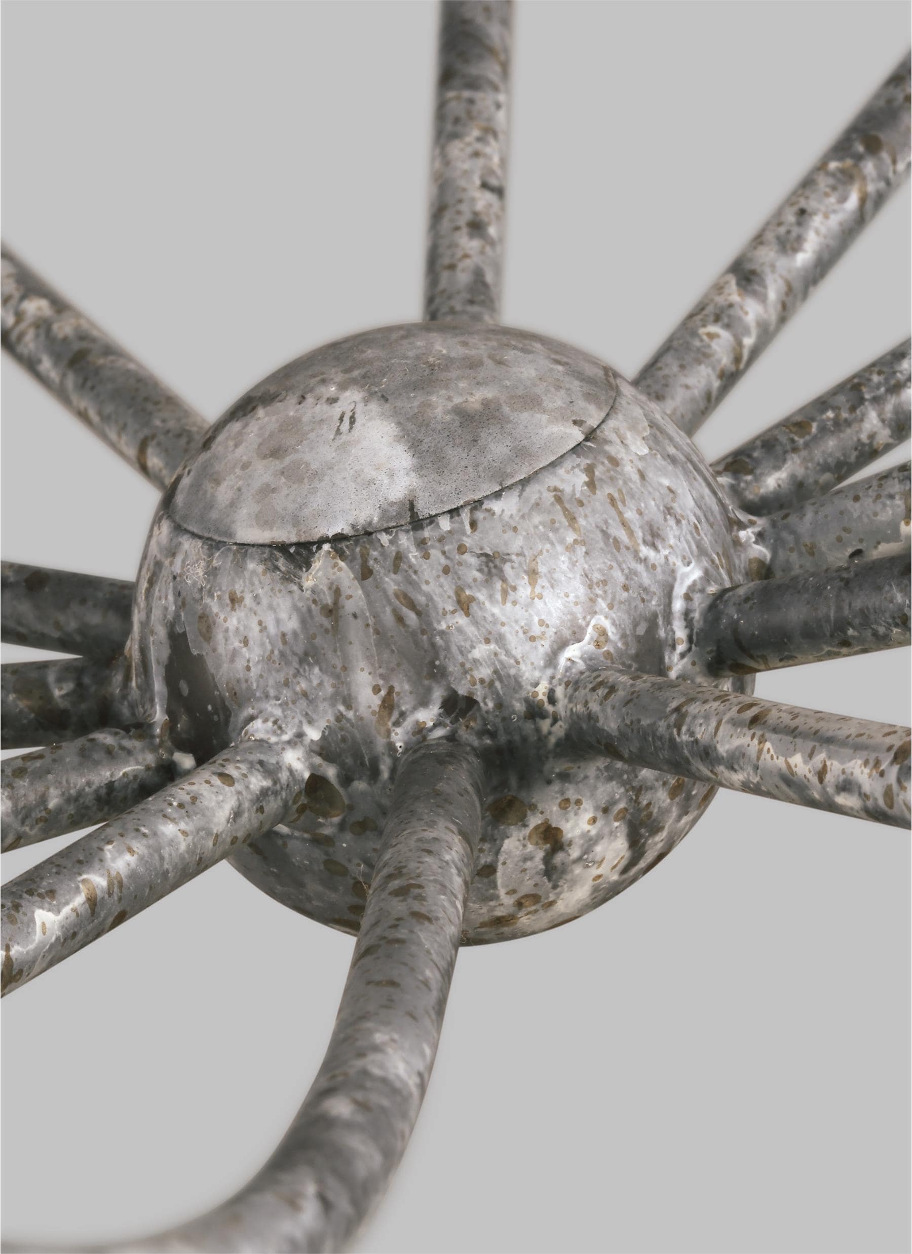Richmond Weathered Galvanized 12-Light Candle Style Chandelier