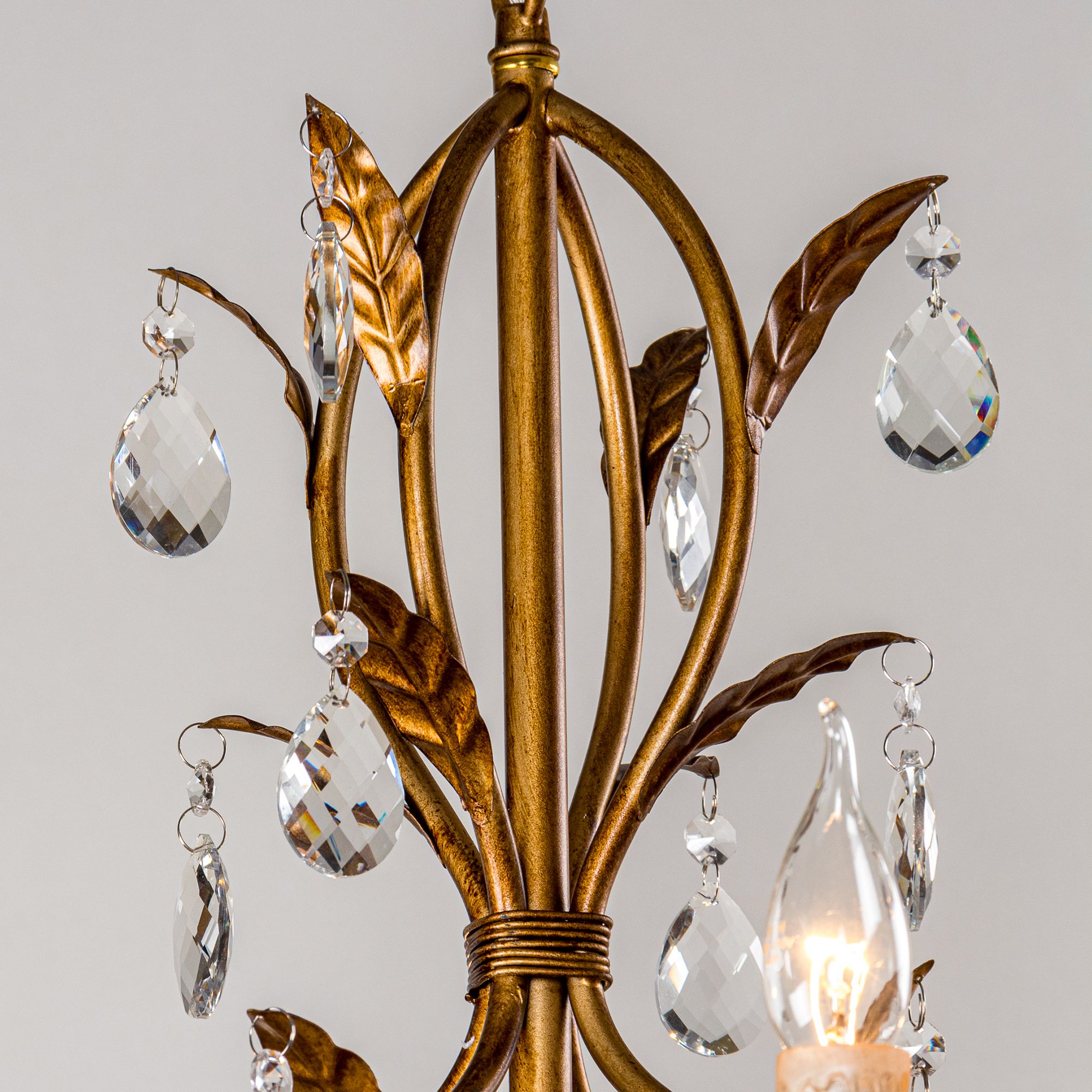 Parrot Uncle 5-Light Gold French Country/Cottage Dry rated Chandelier in  the Chandeliers department at