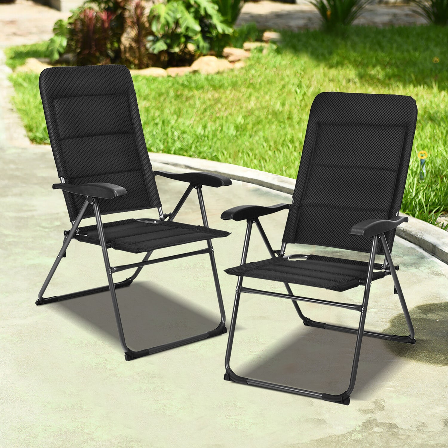 WELLFOR DOJ70271BK-2 Patio-Chairs - View #8