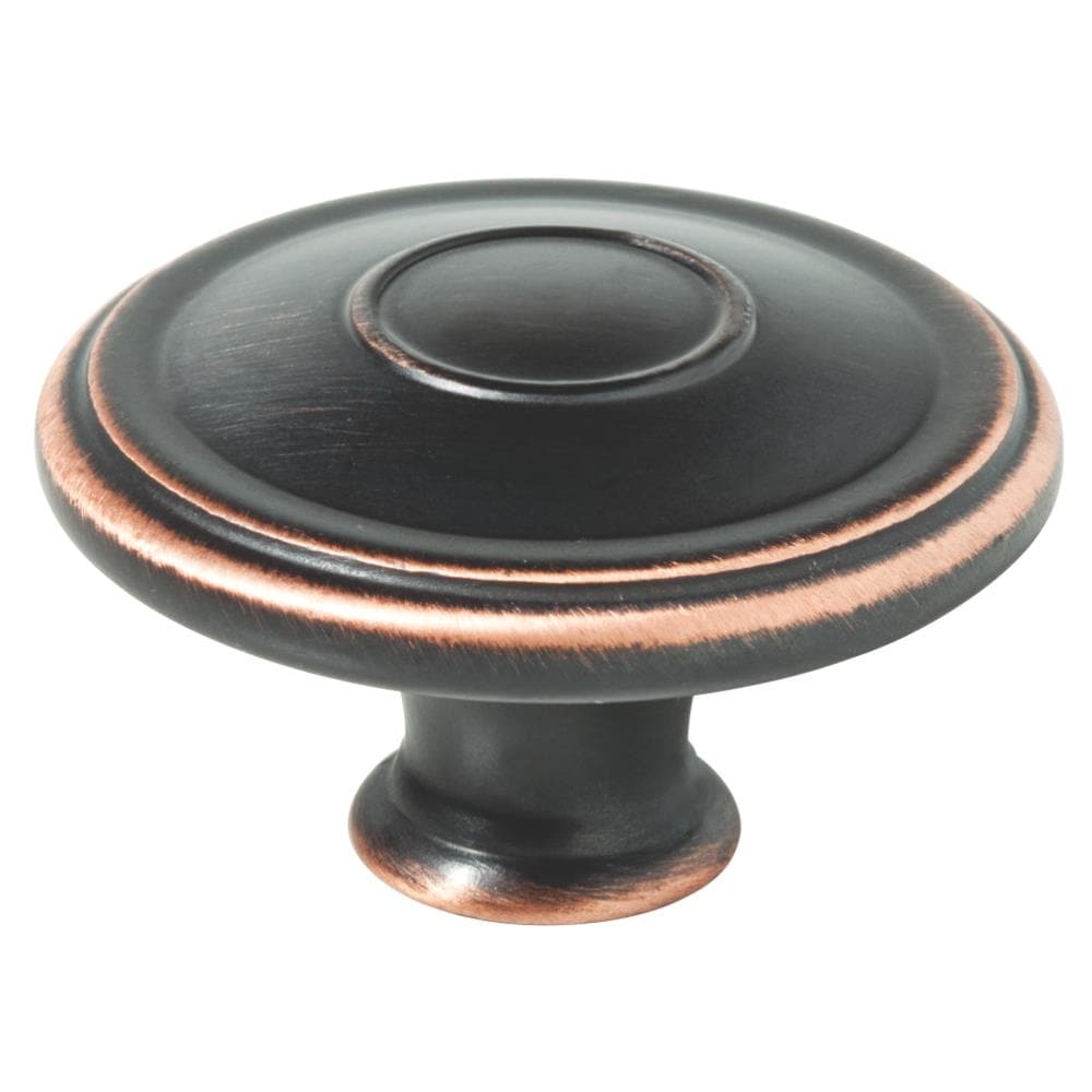 Brainerd 142971 Jackson Bronze with Copper Highlights Round Traditional Cabinet Knob