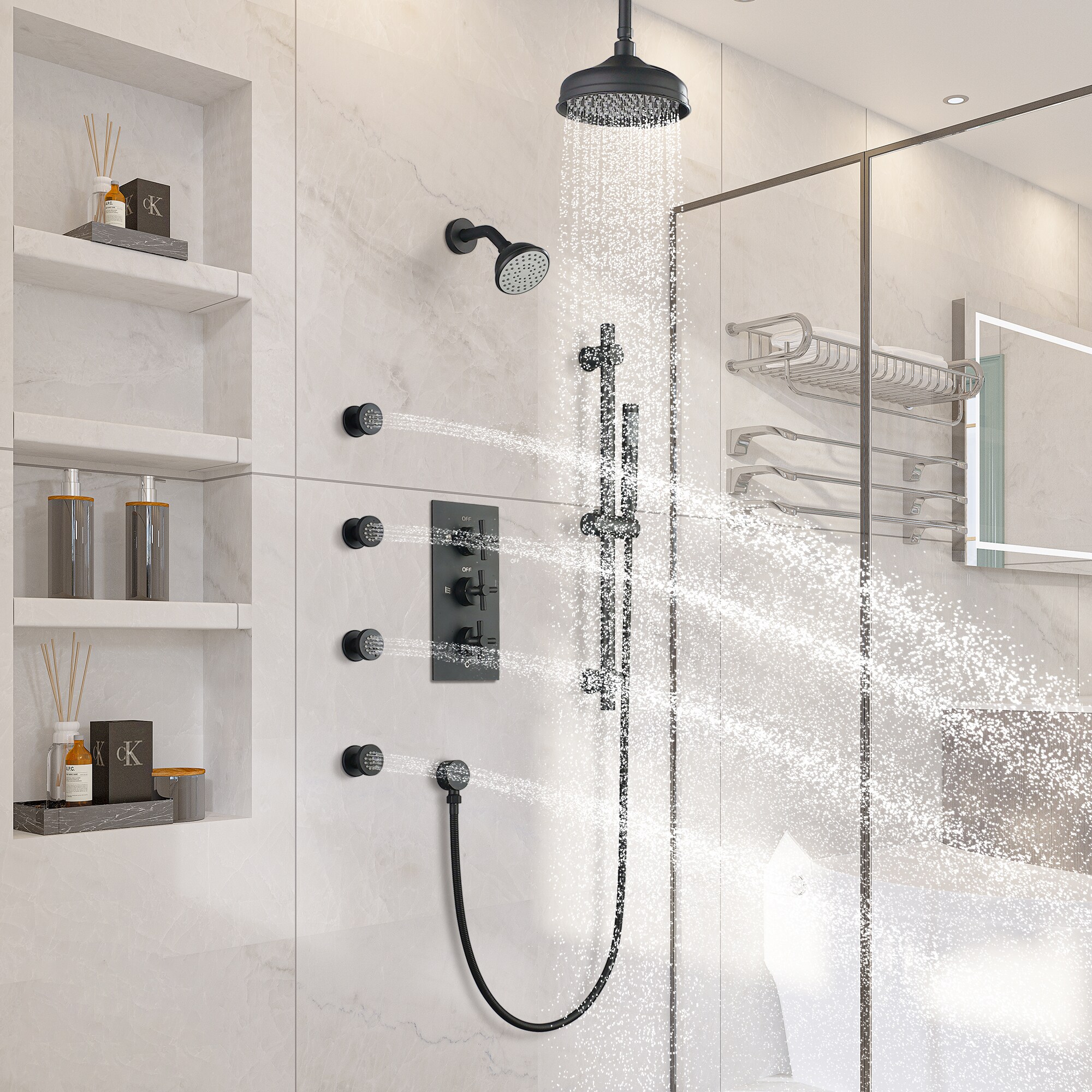 Clihome DG-SS806ORB10 Showerhead-Bar-Panels - View #4