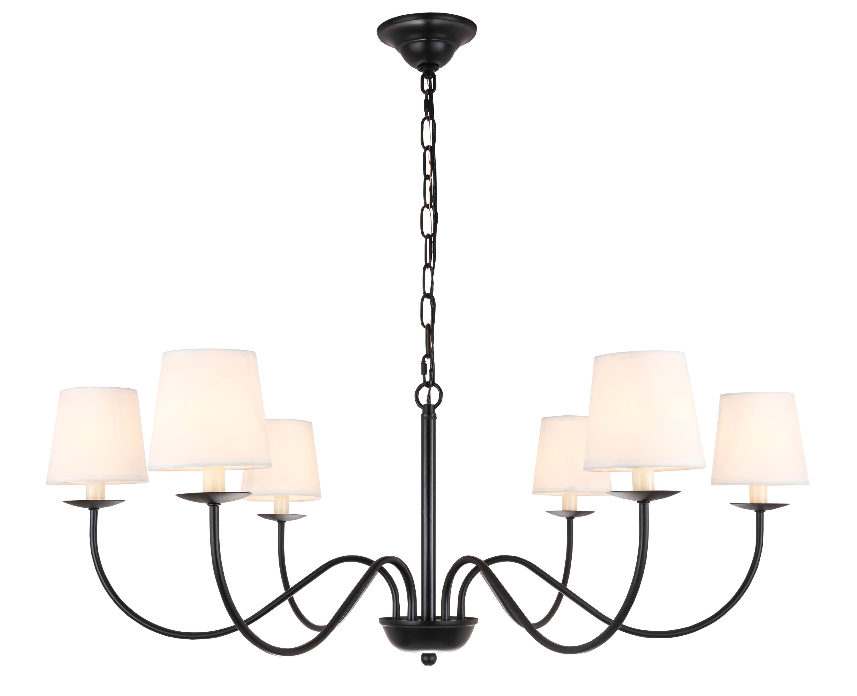 Elegant Decor HFDL18309D37BK b090015 - View #2