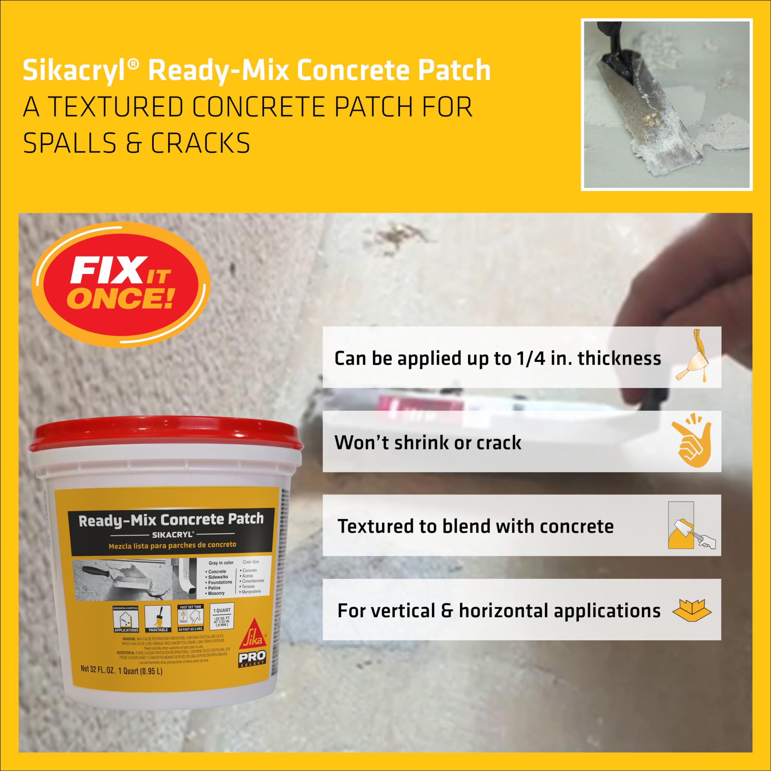 Sika 472189 Concrete-Patch - View #3