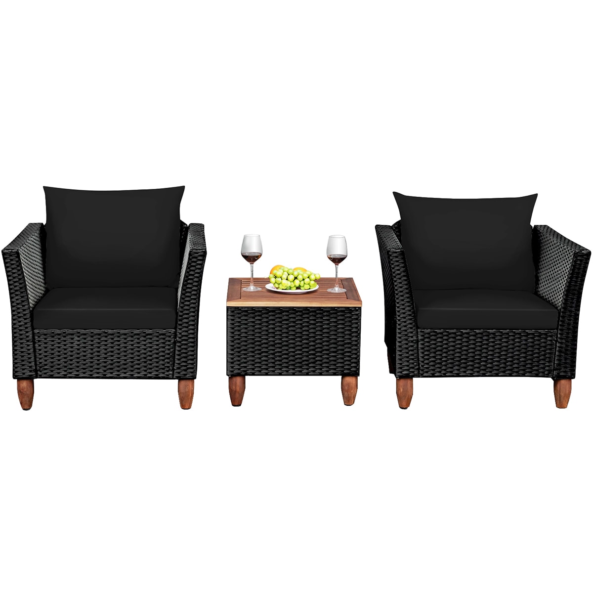 Forclover HYFE-66532BK Patio-Conversation-Sets - View #7