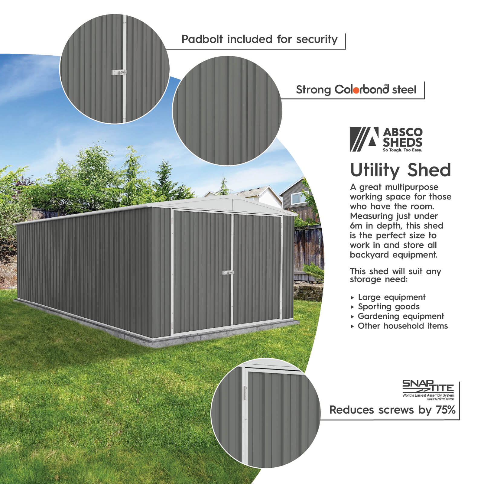 ABSCO AB1126 Metal-Storage-Buildings-Sheds - View #3