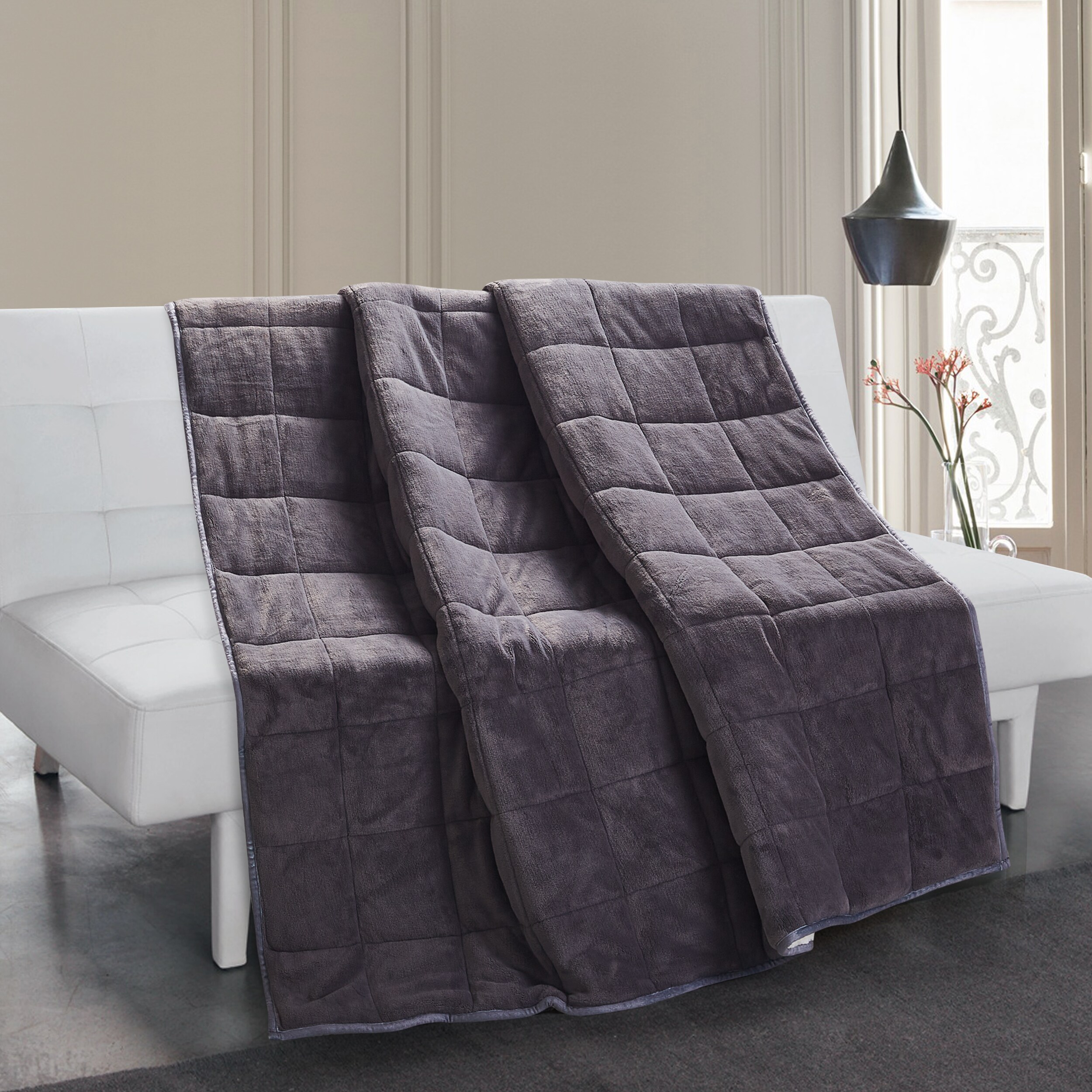 Thesis 18616 Gray 50-in x 60-in Weighted Blanket