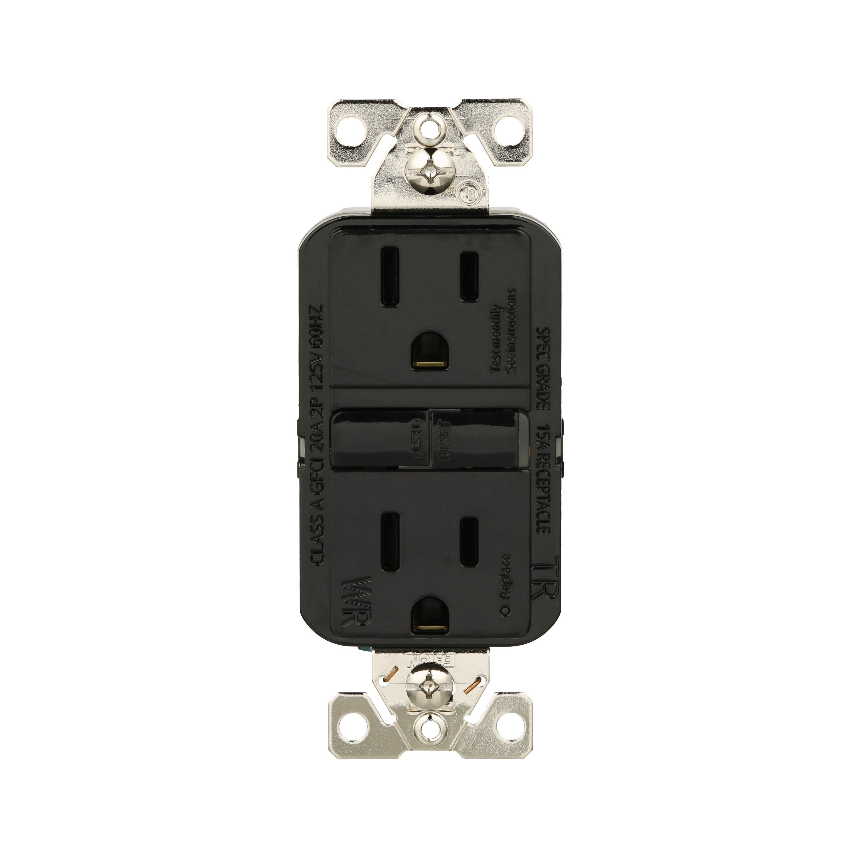 Eaton TWRGF20BK 20 -Amp 125-volt Tamper Resistant Weather Resistant GFCI Residential Decorator Outlet , Black