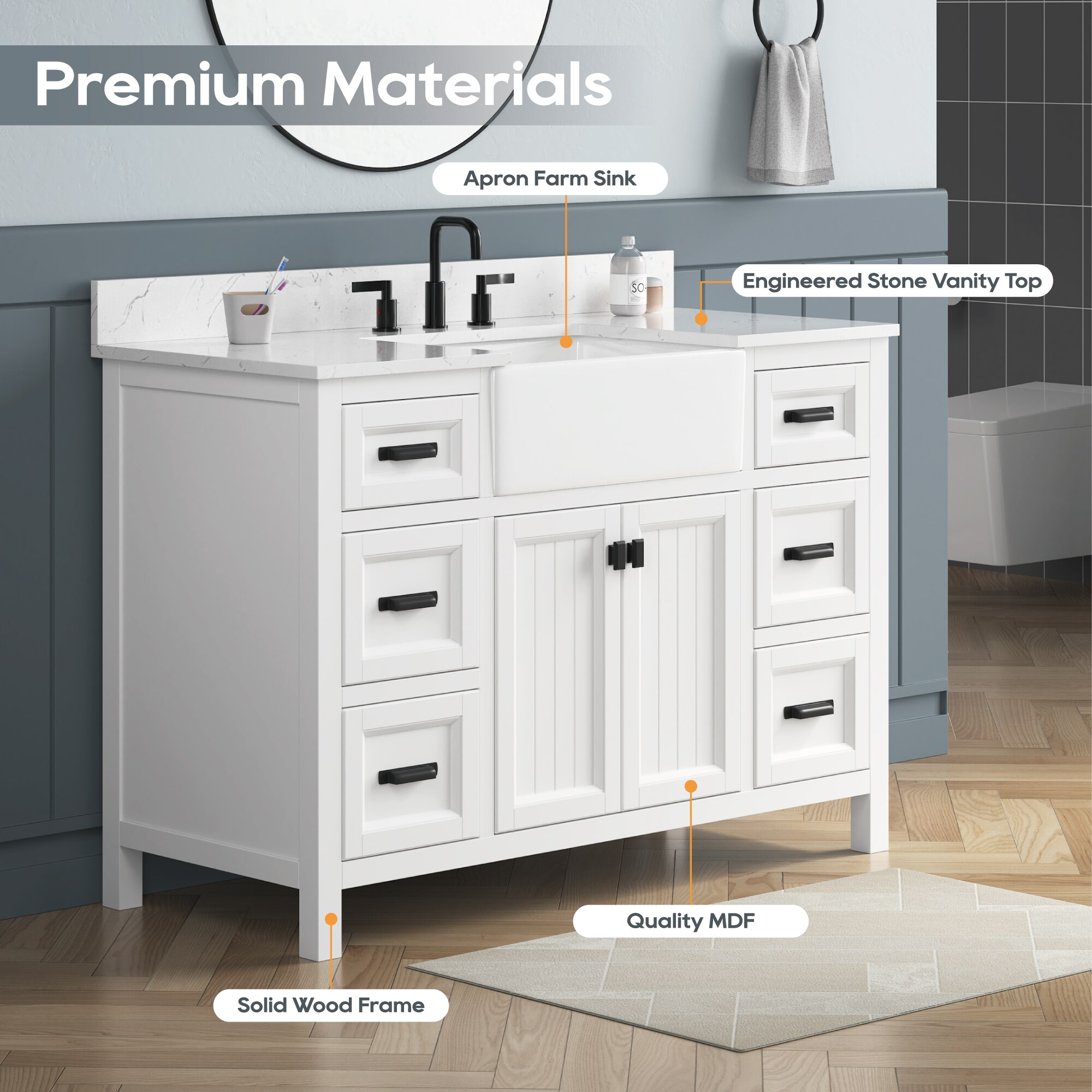 DELUXE LIVING V0017 Bath-Vanity-Combo - View #7