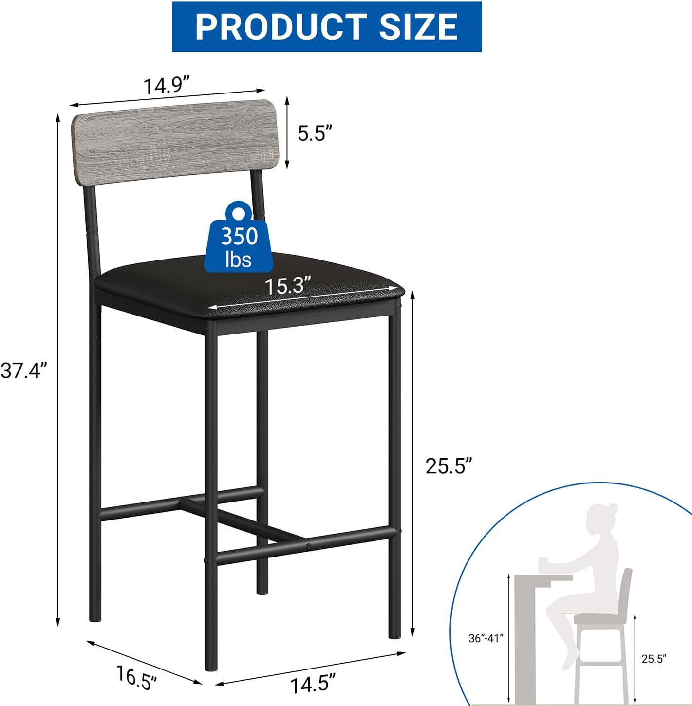 Qeetex LHF-YZ-PHO-0YDDCK64 stools - View #2