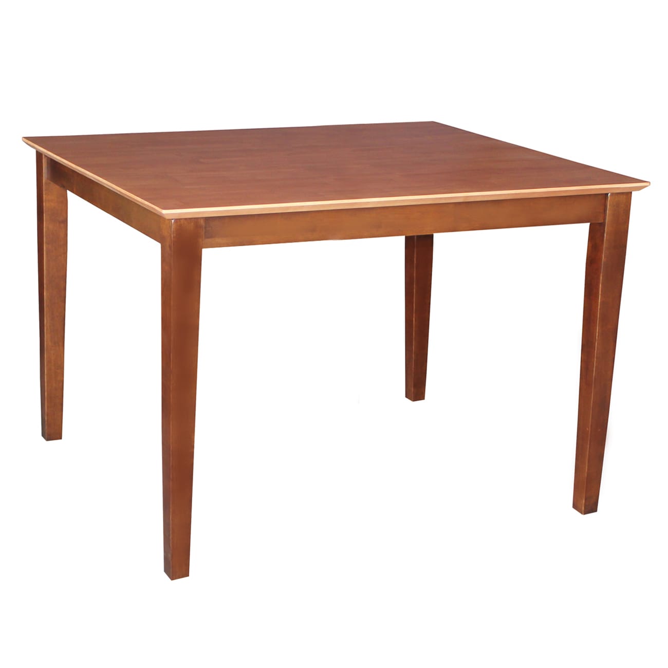 International Concepts K58-3048-30S Cinnamon/Espresso Traditional Dining Table, Wood with Espresso Wood 48-in L x 30-in H