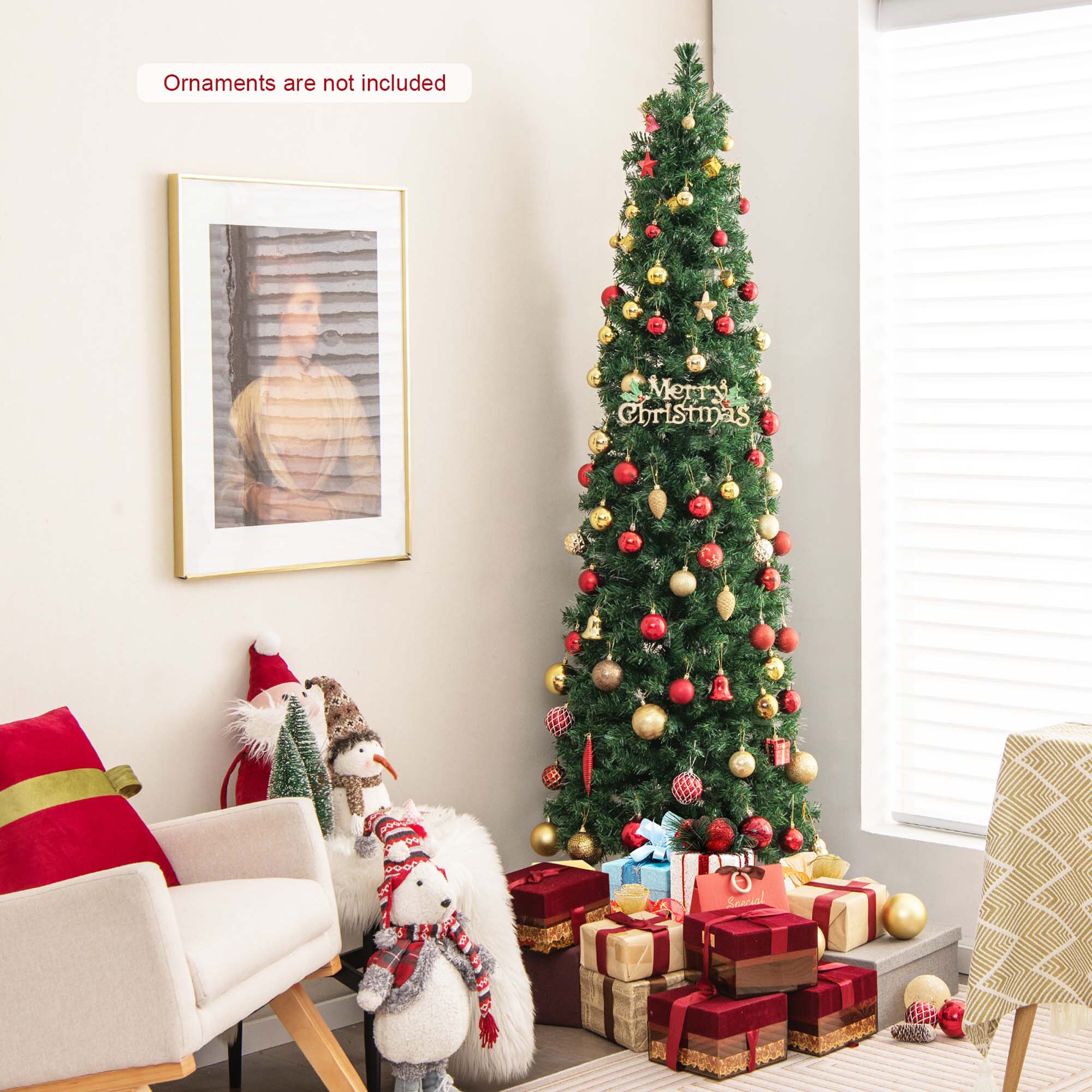 Costway LWS00703 Artificial-Christmas-Trees - View #8