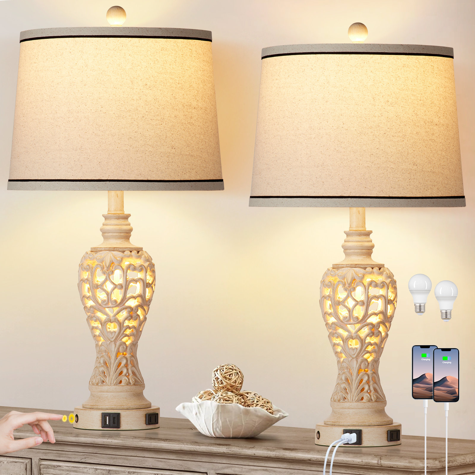 UrFurnishings TD-302 Table-Lamps - View #8