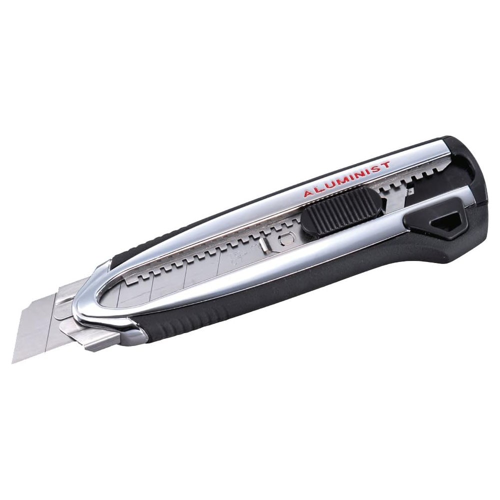 Tajima  Utility Knife 7 Point Aluminist Magazine Snap Blade Box Cutter with Dual Blade Lock and 3 Rock Hard Blades ACM-700C