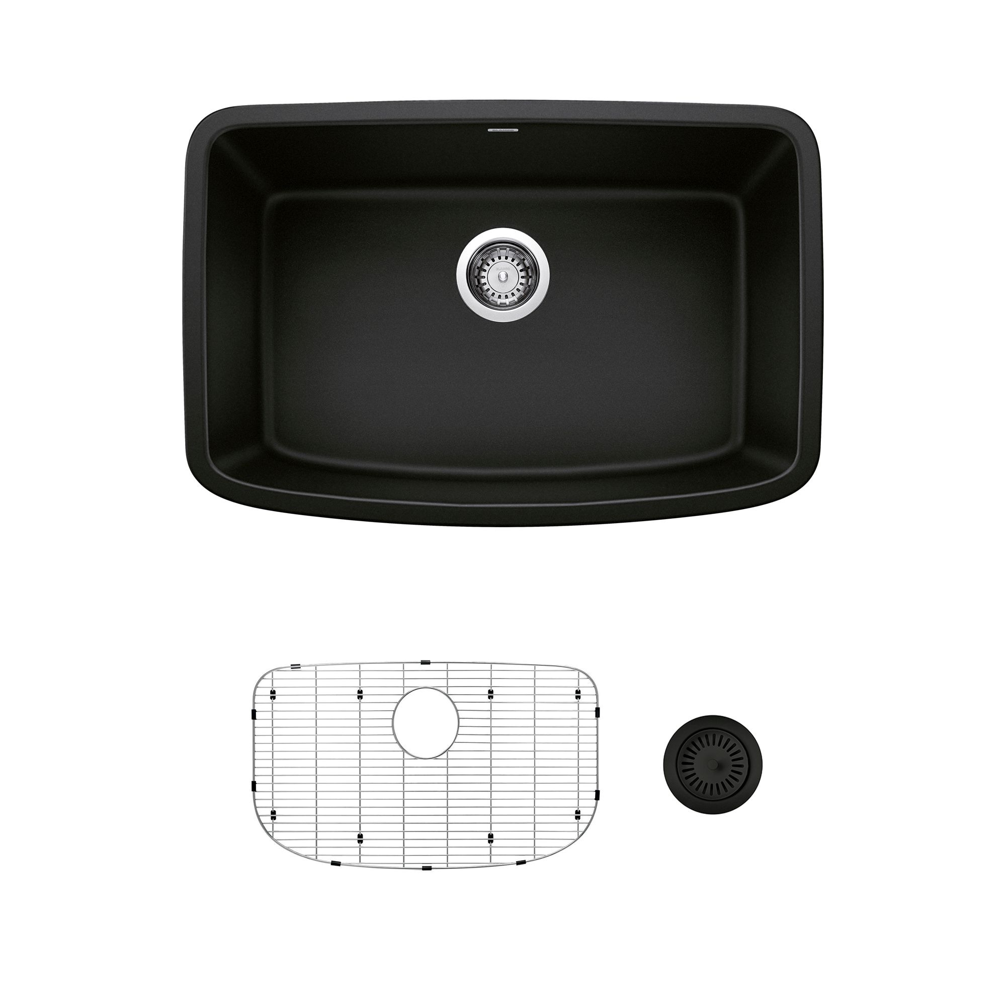 BLANCO KA-442941 Undermount 27-in x 18-in Granite Single bowl Kitchen Sink All-in-One Kit