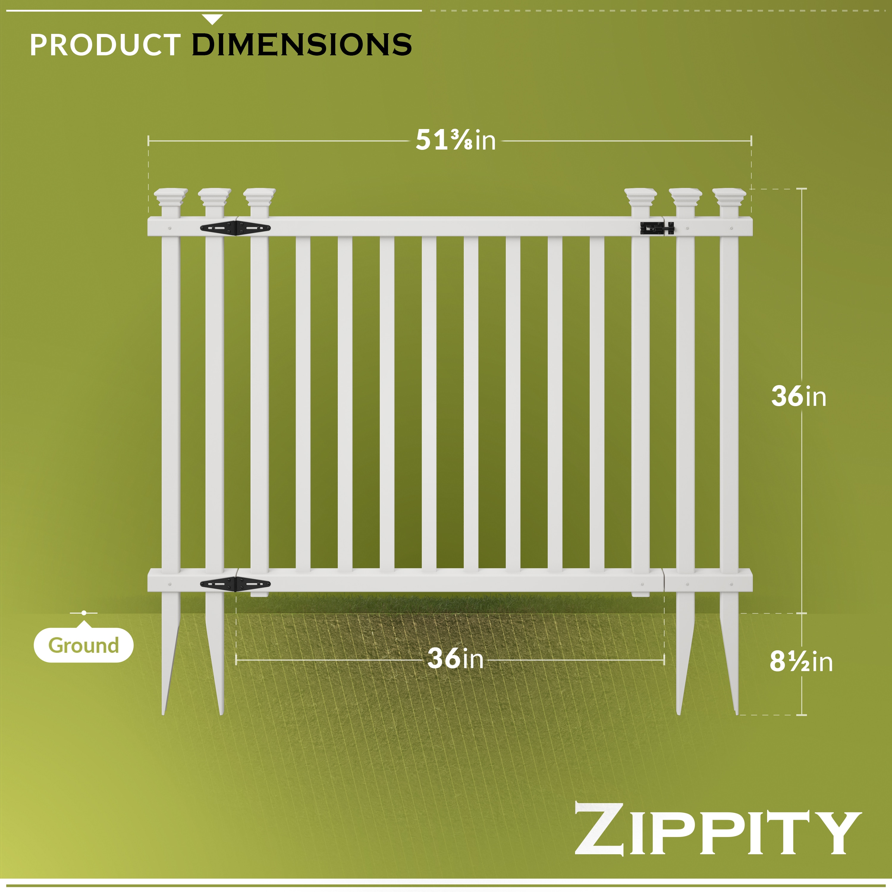 Zippity Outdoor Products ZP19038 Vinyl-Fence-Panels - View #6