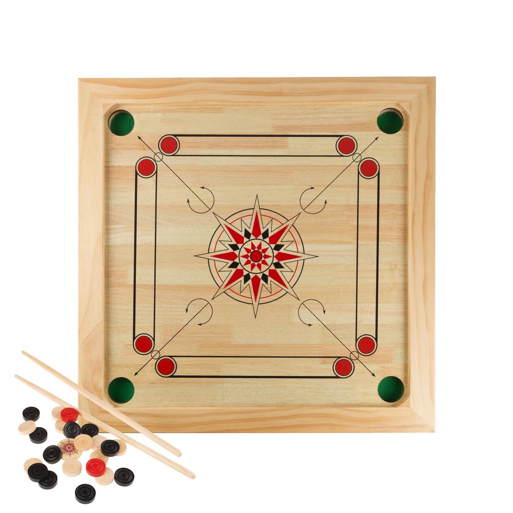32x32 w/ coins & 2 strikers Ships from USA Brand New Full Size Carrom Board 