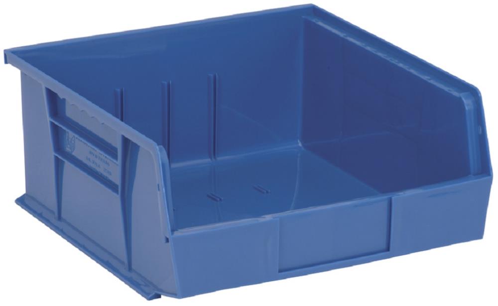 Quantum Storage Systems QUS235BL ULTRA (11-in W x 5-in H x 10.875-in D) Blue Polypropylene Stackable Bin