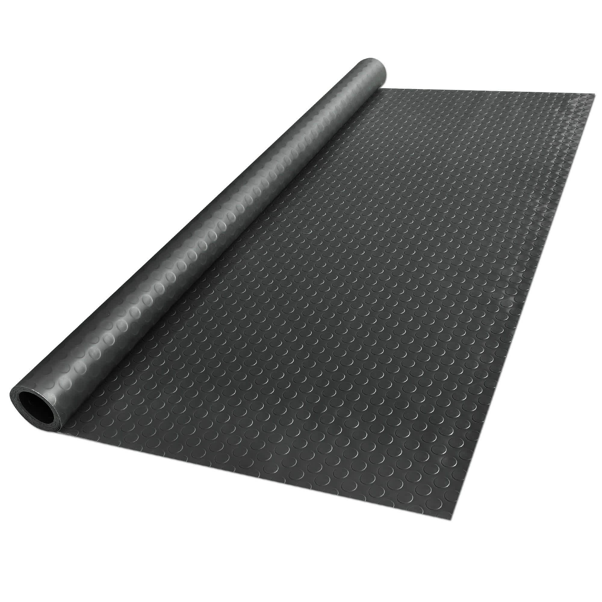 Yescom 33GFM001-13YD-06-LO Garage Floor Mat Roll Non Slip Car Parking Protect Cover Trailer PVC 13x5 Ft for Under Car Workshop