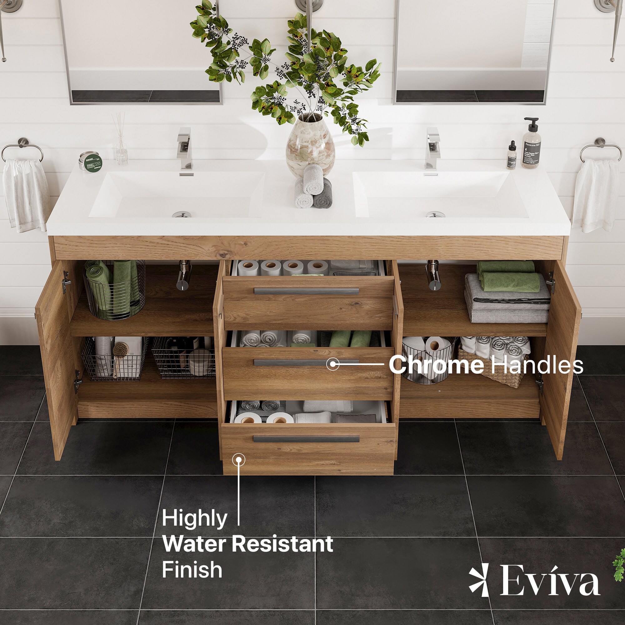 Eviva EVVN1700-8-72NOK Bath-Vanity-Combo - View #3
