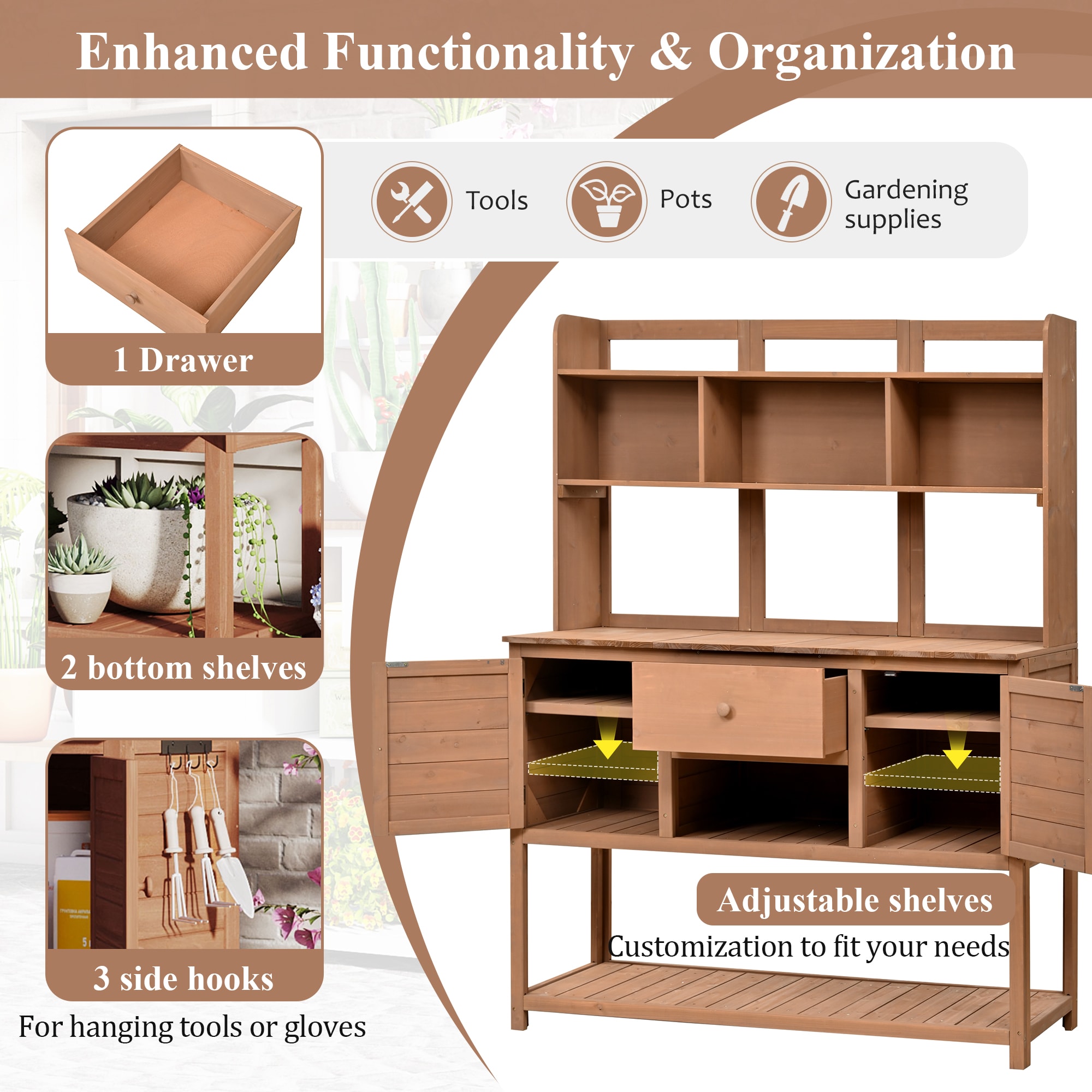 AHIOU HOME ZAAHG-P229035DPB Potting-Benches - View #9
