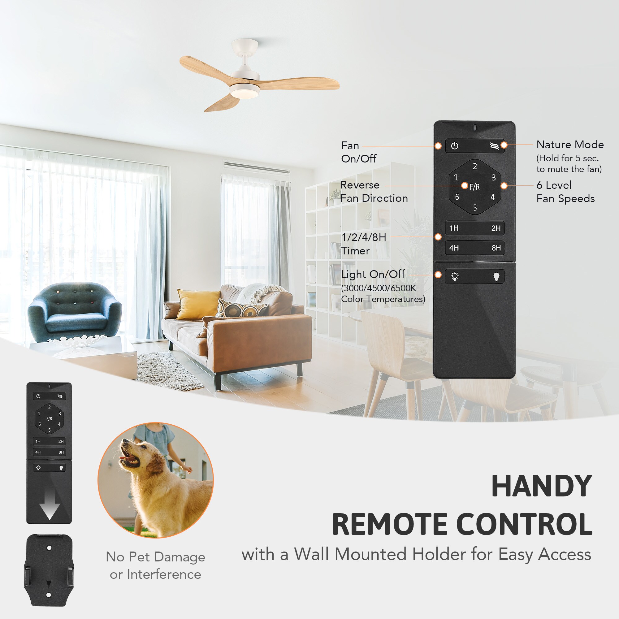 CO-Z CFN-42WD-WH Ceiling-Fans - View #8