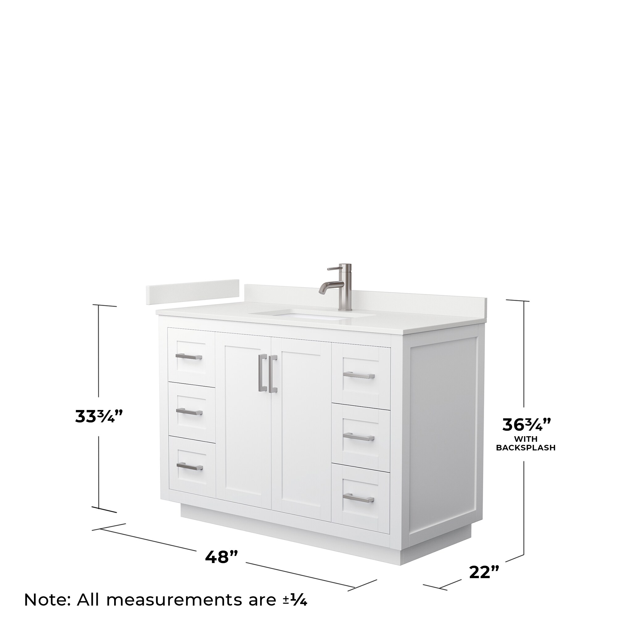 Wyndham Collection WCF292948SWHWQUNSMXX Bath-Vanity-Combo - View #5