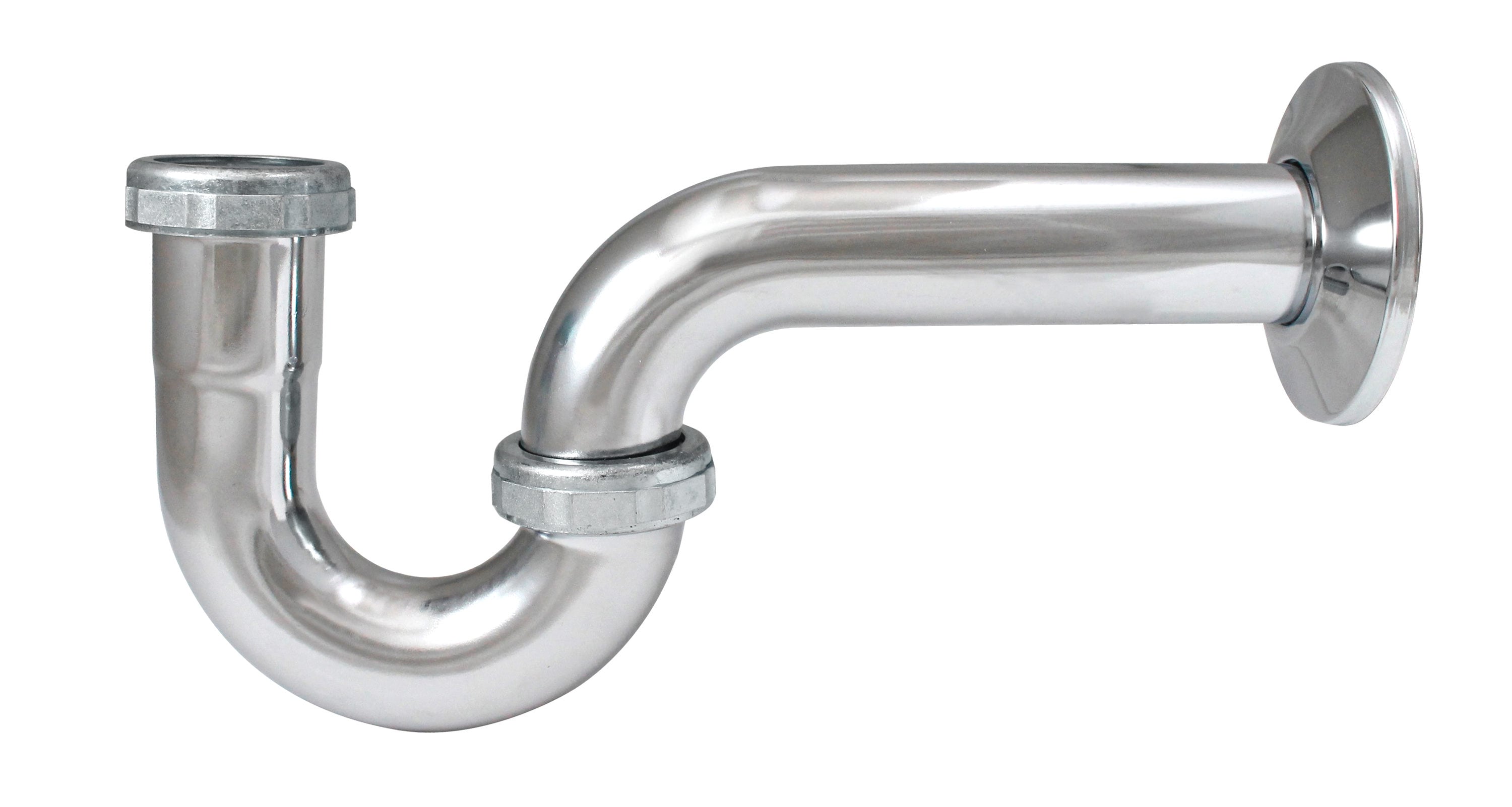 EZ-FLUID Plumbing 1-1/2 Nominal (1-5/8 OD) DWV Cast Brass P-Trap