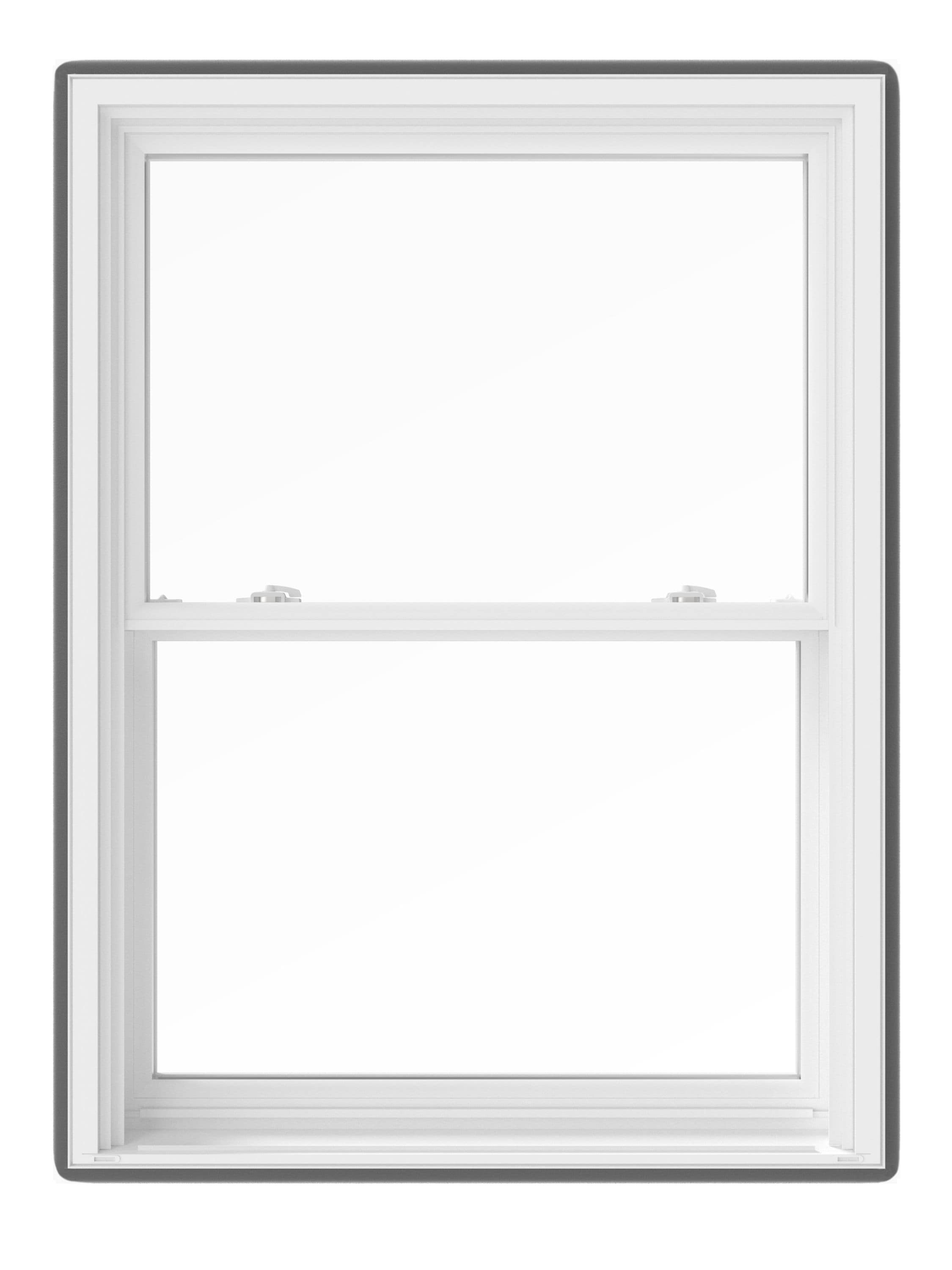 Pella 150 Series Replacement 30-1/2-in x 56-1/2-in x 3-1/4-in Jamb White  Vinyl Low-e Argon Double Hung Window Full Screen Included in the Double  Hung Windows department at