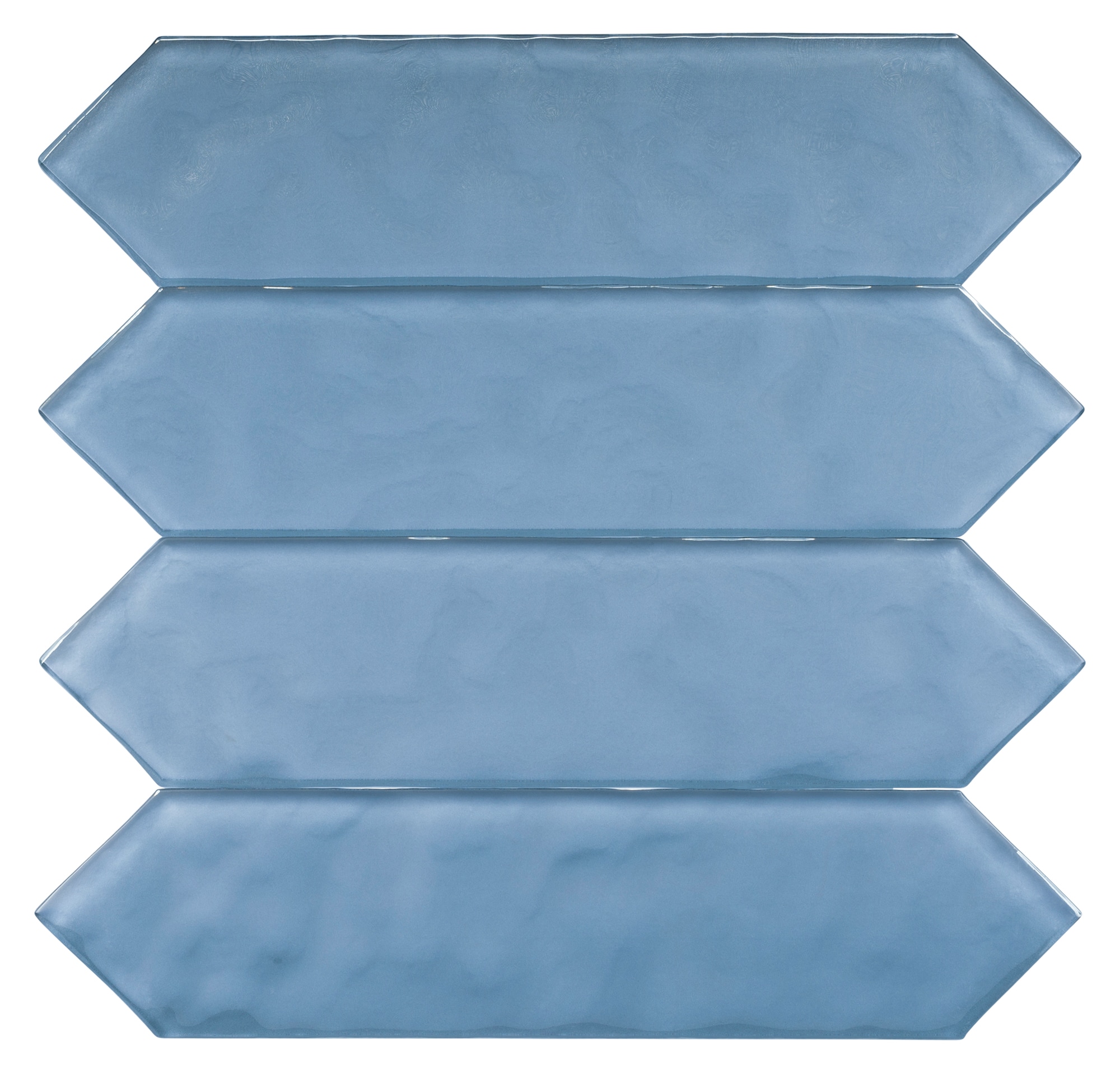 Andova Tiles ANDERG879 Ergo Torno 3-in x 10-in Polished Glass Subway Hexagon Floor and Wall Tile (3.3-sq. ft/ Carton)
