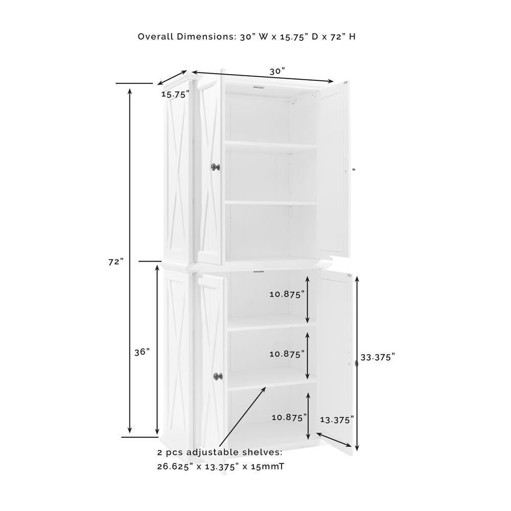 Crosley Furniture KF33004WH Utility-Storage-Cabinets - View #4