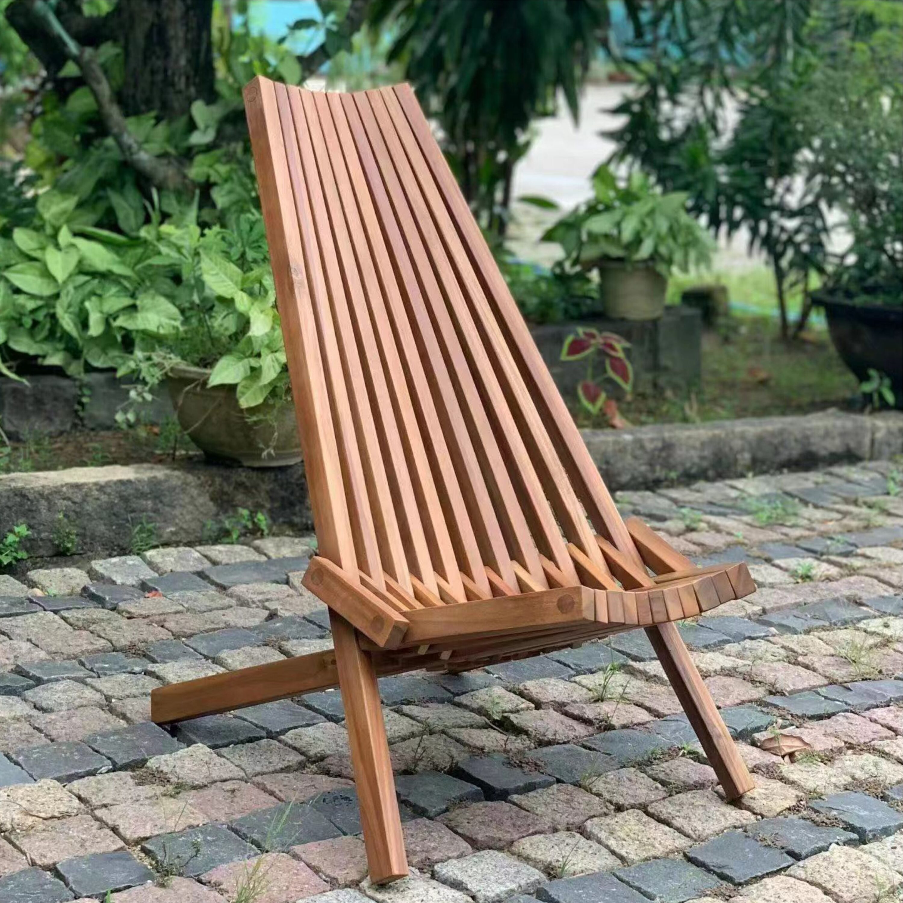 Direct Wicker DWC-24556-BR Rosy brown Wood Frame Stationary Conversation Chair with Slat Seat