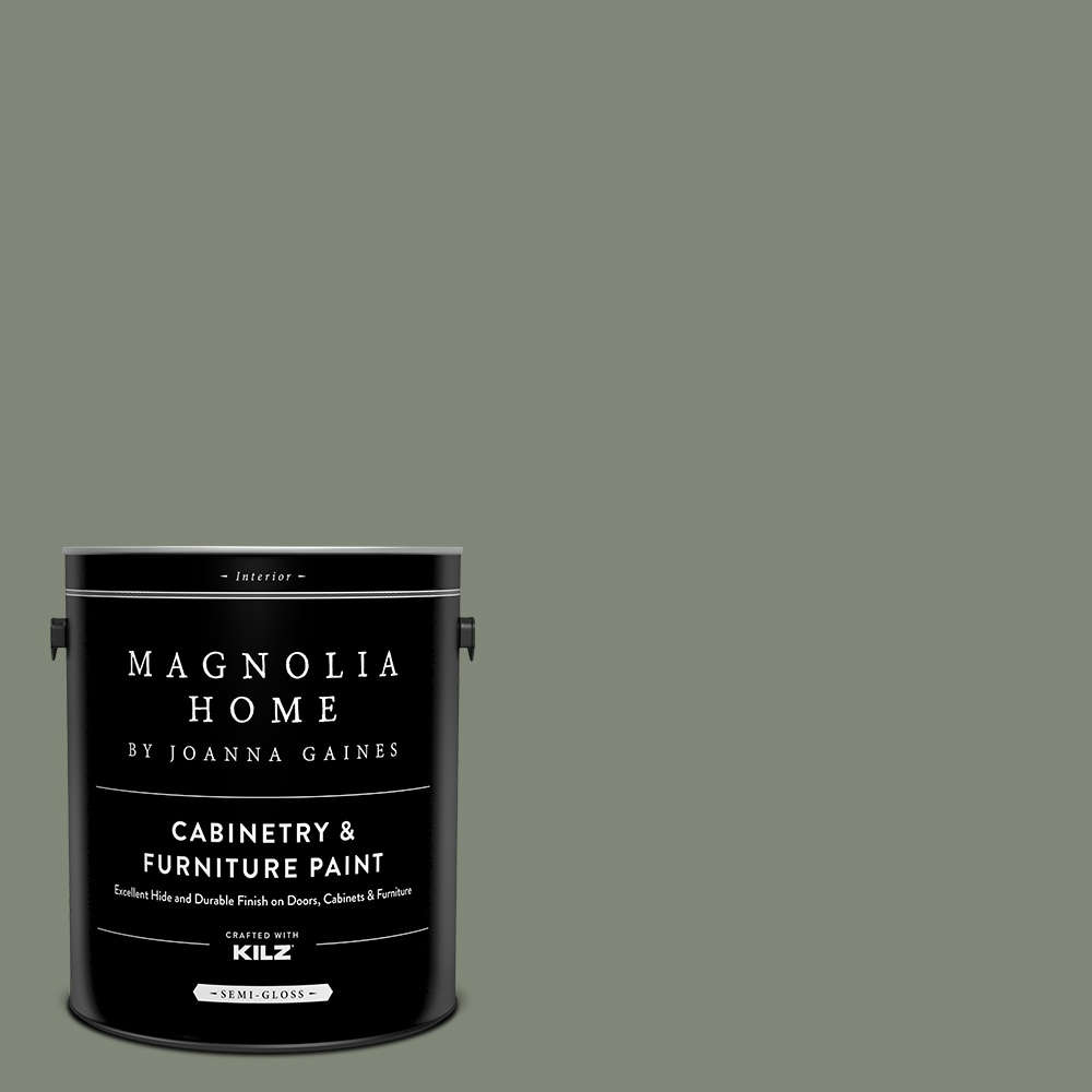 Magnolia Home MAG086-4082238  by Joanna Gaines Semi-gloss Eden MAG086 Tintable Cabinet Furniture Paint Enamel ( 1-gallon )