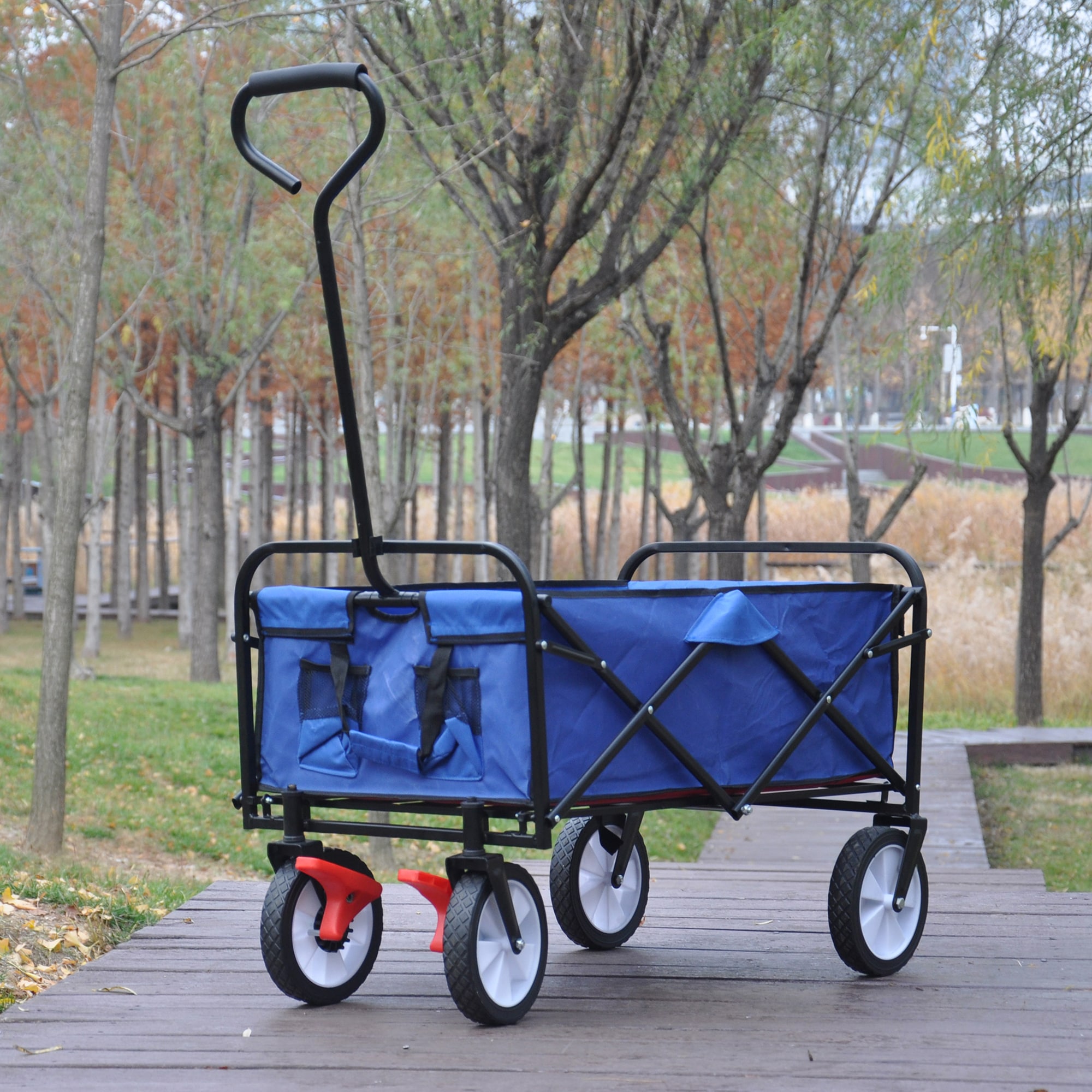 Fun Orange FUN11YC03 4.3-cu ft Steel Folding Yard Cart