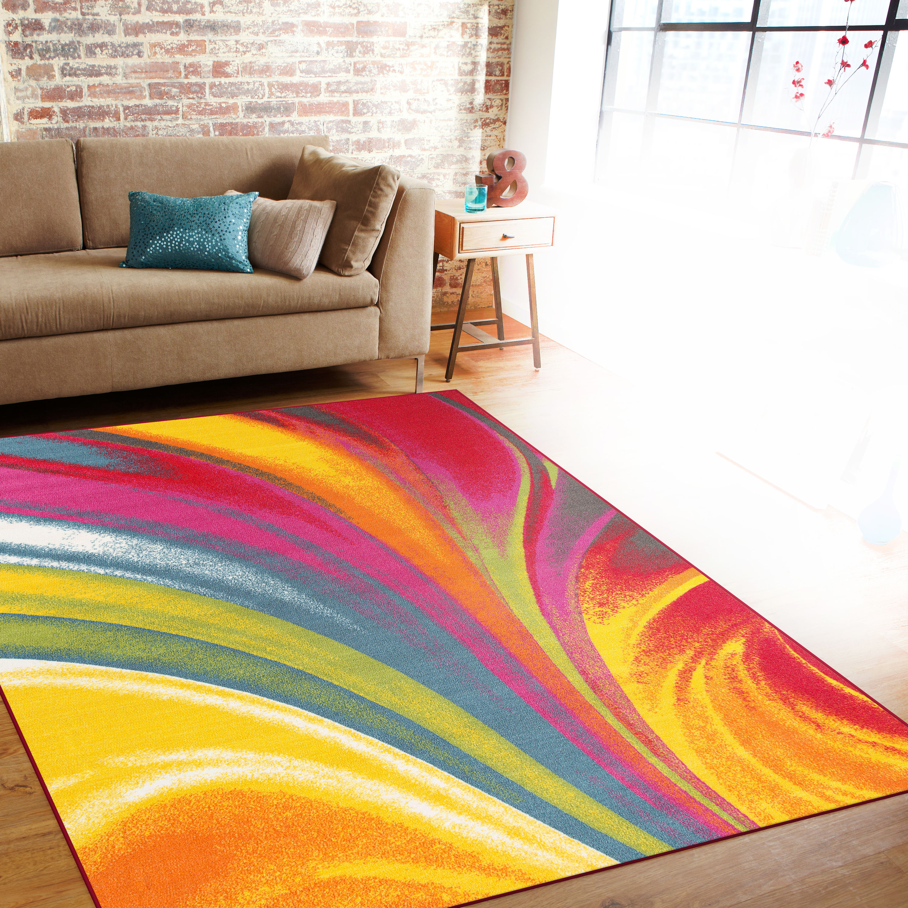 Living Room Rugs Mat Bright Multi Colour Design Abstract Modern Small Extra  Large Floor Carpets Rugs Mats Floor Mat 