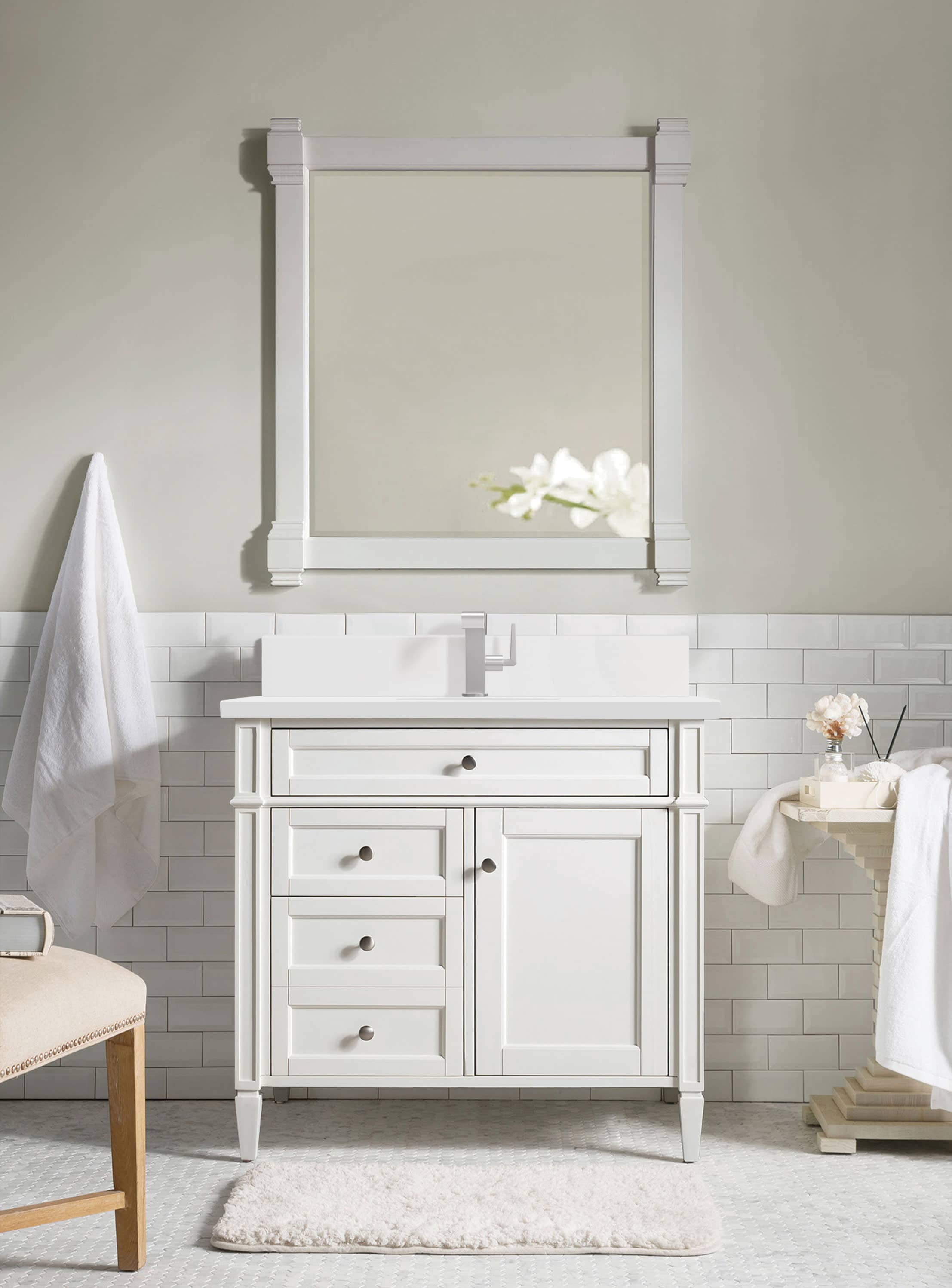 James Martin Vanities 655-V36-BW-1WZ Bath-Vanity-Combo - View #2