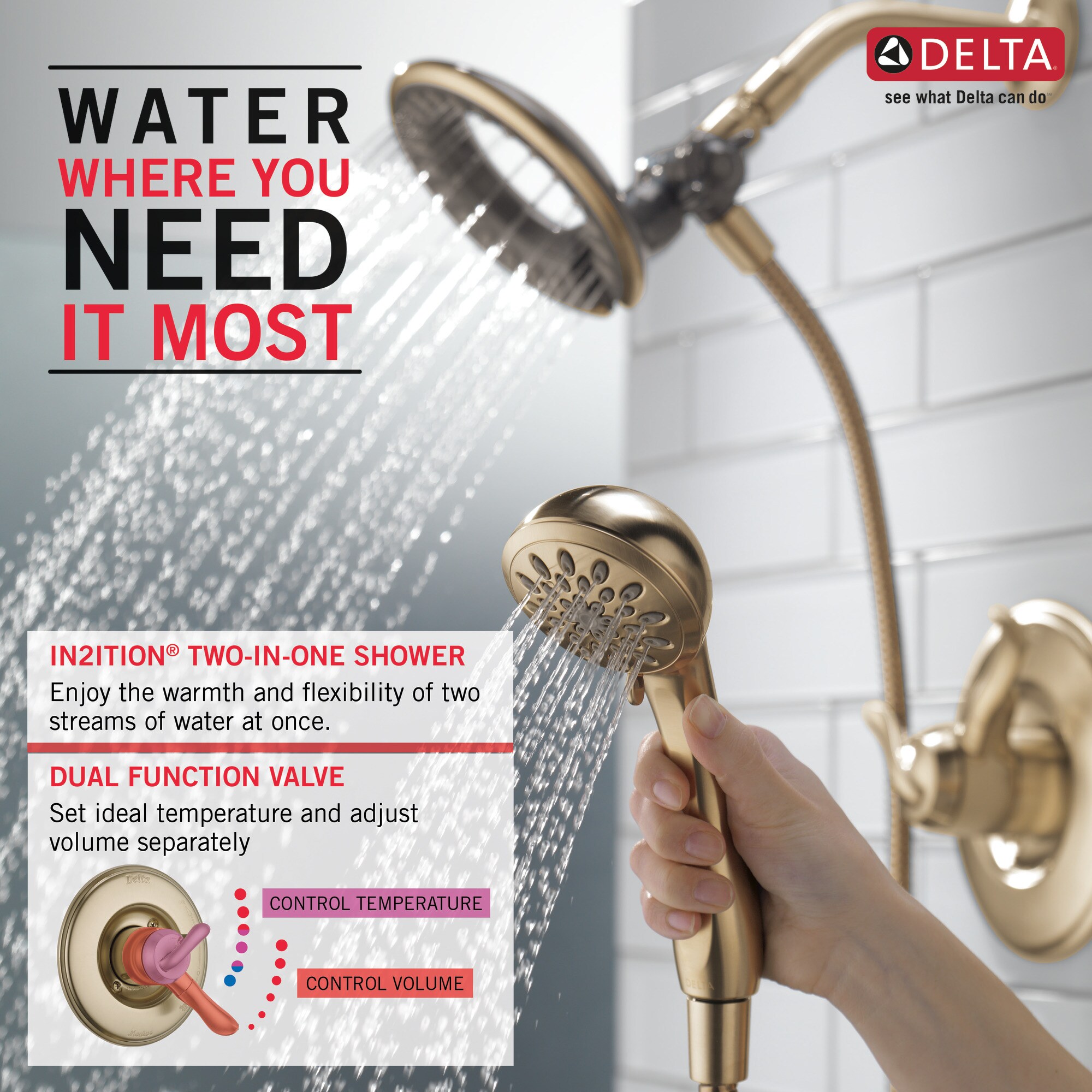 Delta T17494-CZ-I Tub-Shower-Faucets - View #13