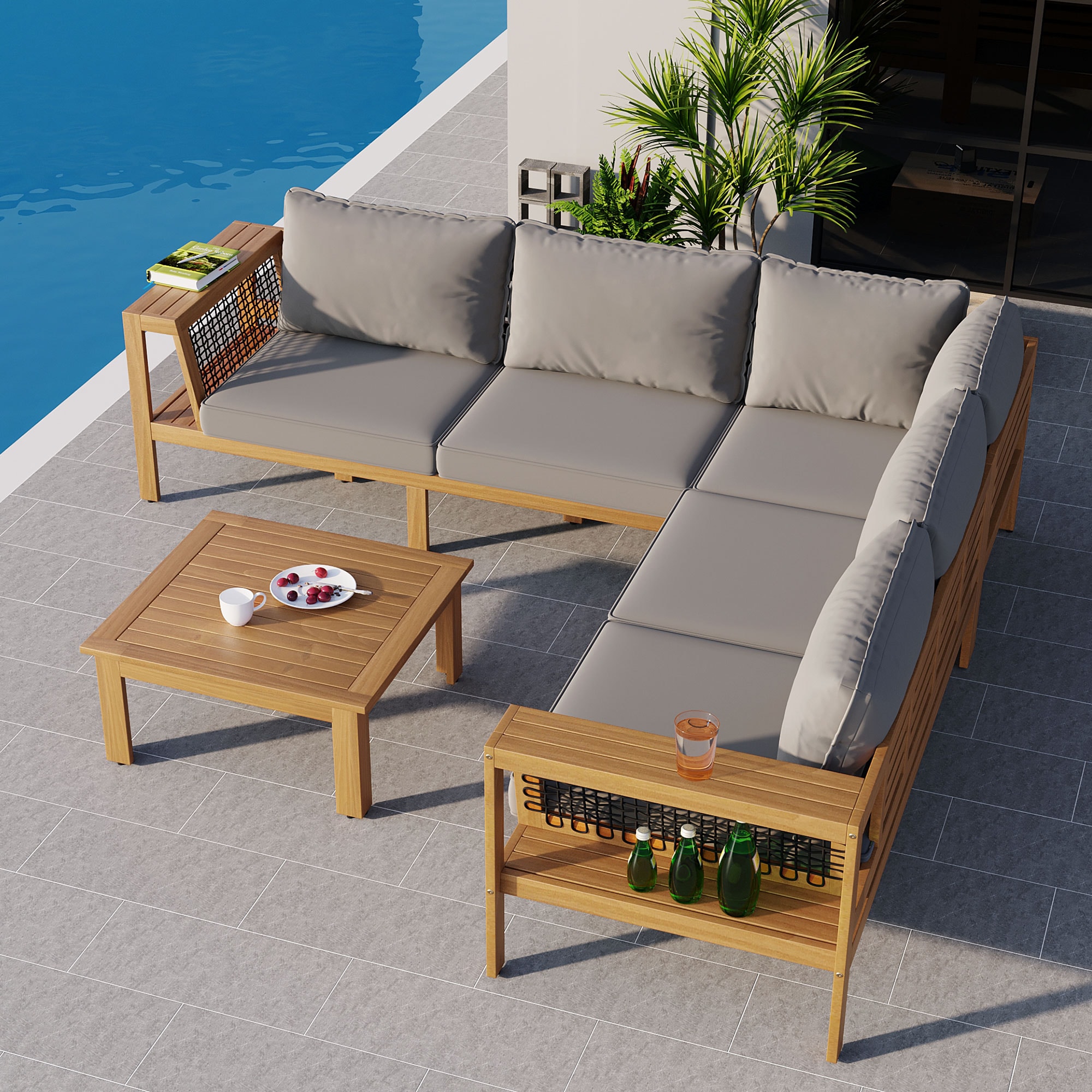SINOFURN SYA330101GY Patio-Sofas-Daybeds - View #4