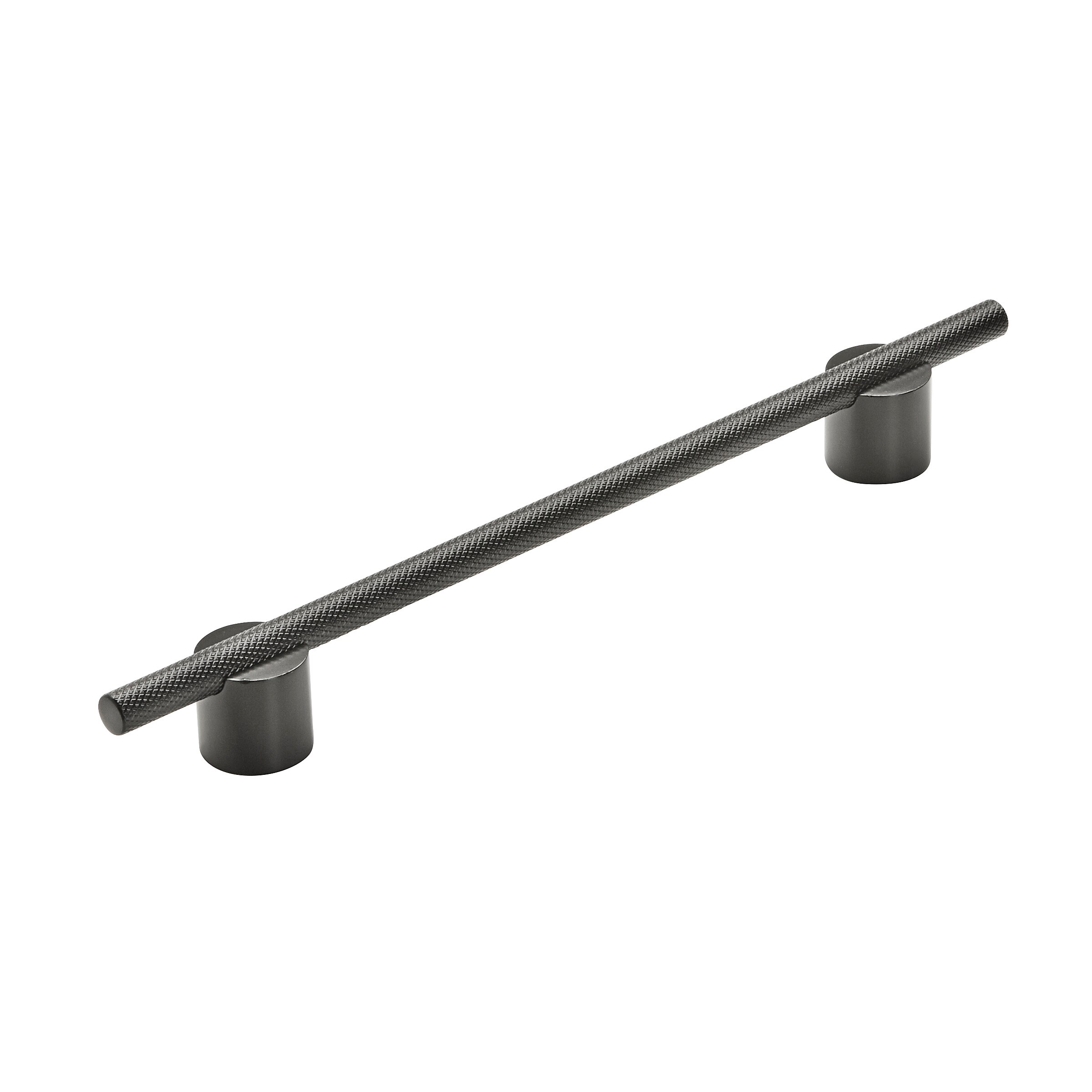 Amerock BP7414192MBMB Transcendent 7-9/16-in , 192mm Center to Center Matte Black Cylindrical Bar