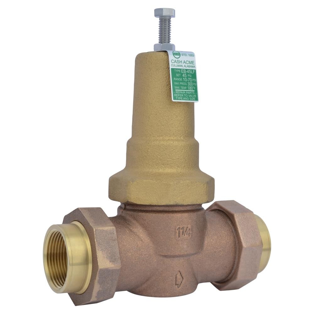 Cash Acme 23905-0045 1-1/4-in FNPT Brass Pressure regulator valve