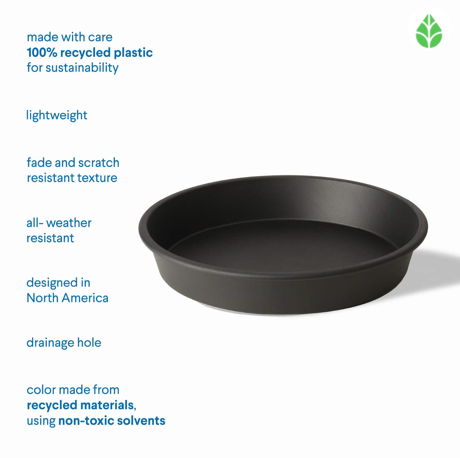Style Selections SC2133S-BLK Plant-Saucers - View #4