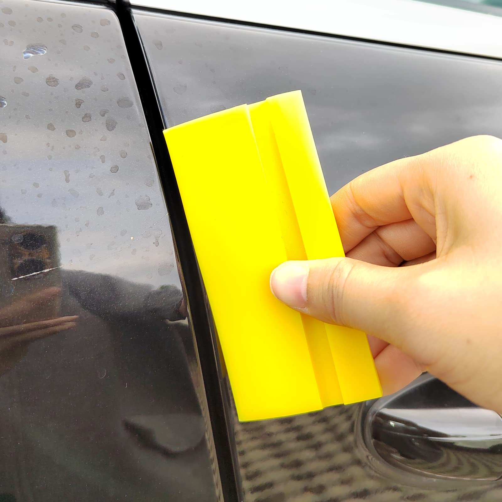 Misopily Mini Squeegee Window Film Tools 2 pcs Yellow Rubber Squeegee ...
