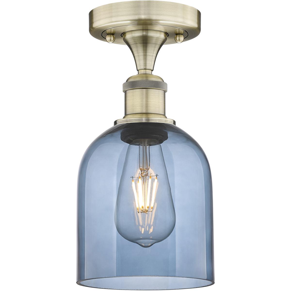 Innovations Lighting 2675110 616-1F-AB-G558-6BL Edison Bella Semi-Flush Mount