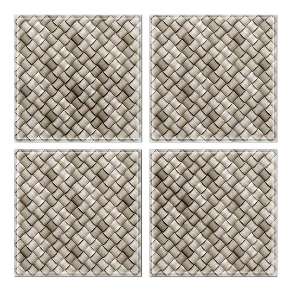 Instant Mosaic 5680103 Upscale Designs 32-Pack Multicolor 6-in x 6-in Glossy Glass Random Wall Tile