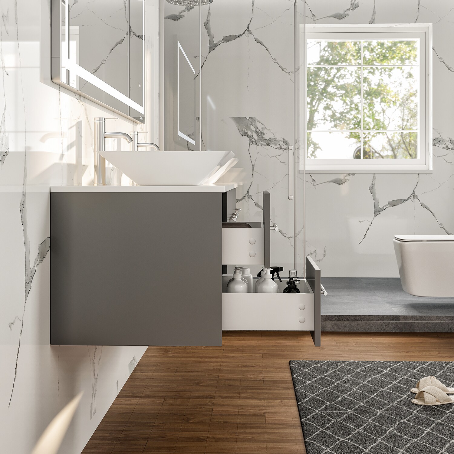 Eviva EVVN147-60GR Bath-Vanity-Combo - View #6